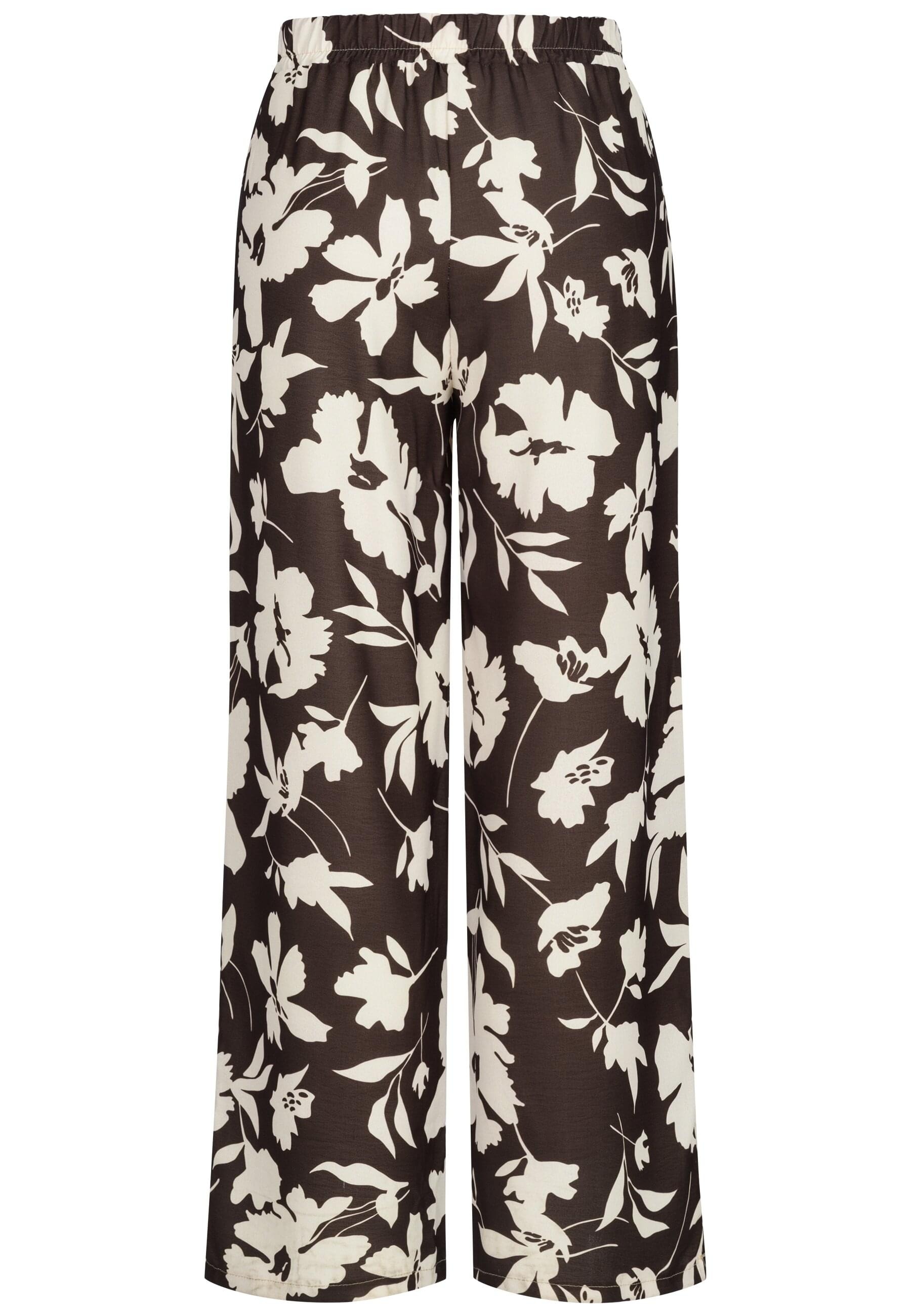CLOUD 5IVE Stoffhose »CLOUD 5IVE Pants with tie belt and aop flower print«