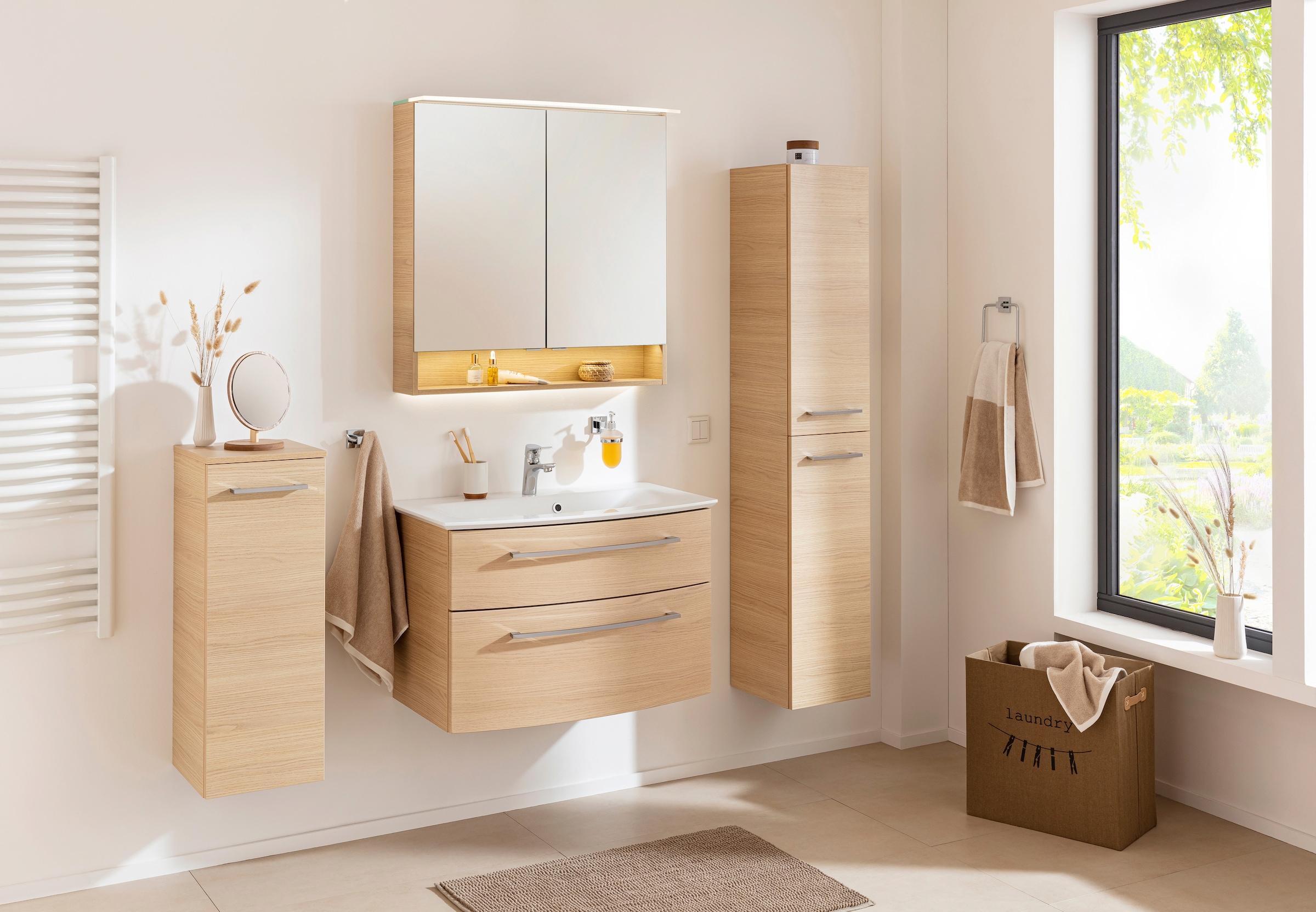 FACKELMANN Hochschrank »B.Style«, Badmöbel