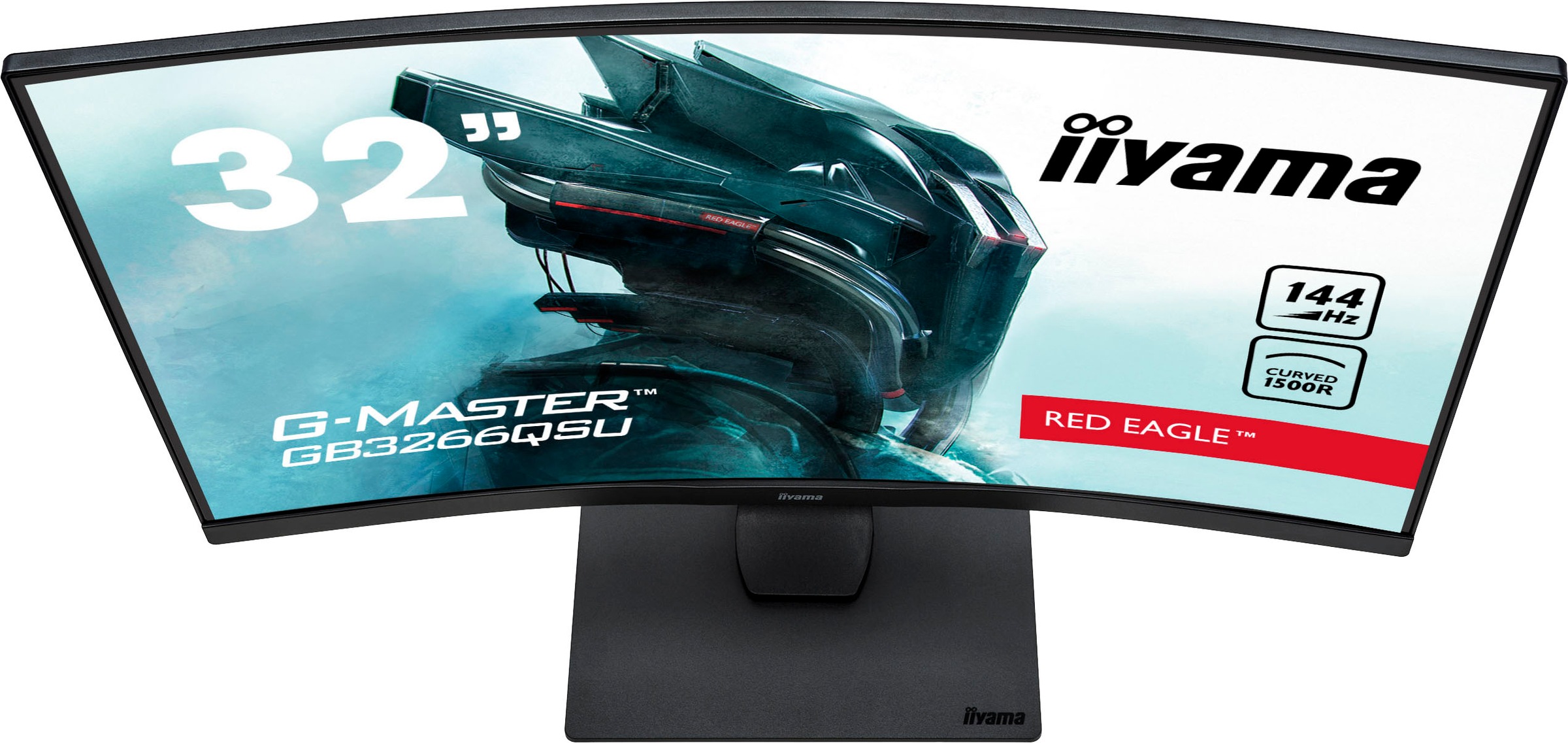 Iiyama Curved-LED-Monitor »G-MASTER GB3266QSU-B1«, 80 cm/31,5 Zoll, 2560 x 1440 px, WQHD, 1 ms Reaktionszeit, 144 Hz