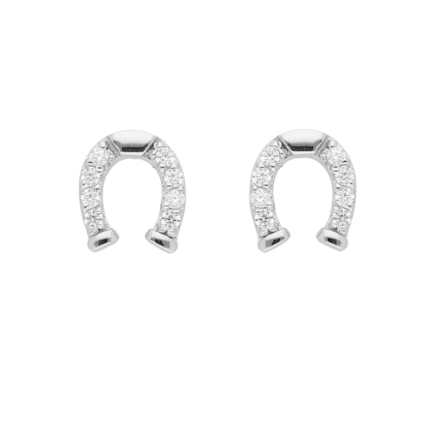 Adelia´s Paar Ohrhänger »925 Silber Ohrringe Ohrstecker Hufeisen«, mit  Zirkonia Silberschmuck für Damen bestellen | BAUR