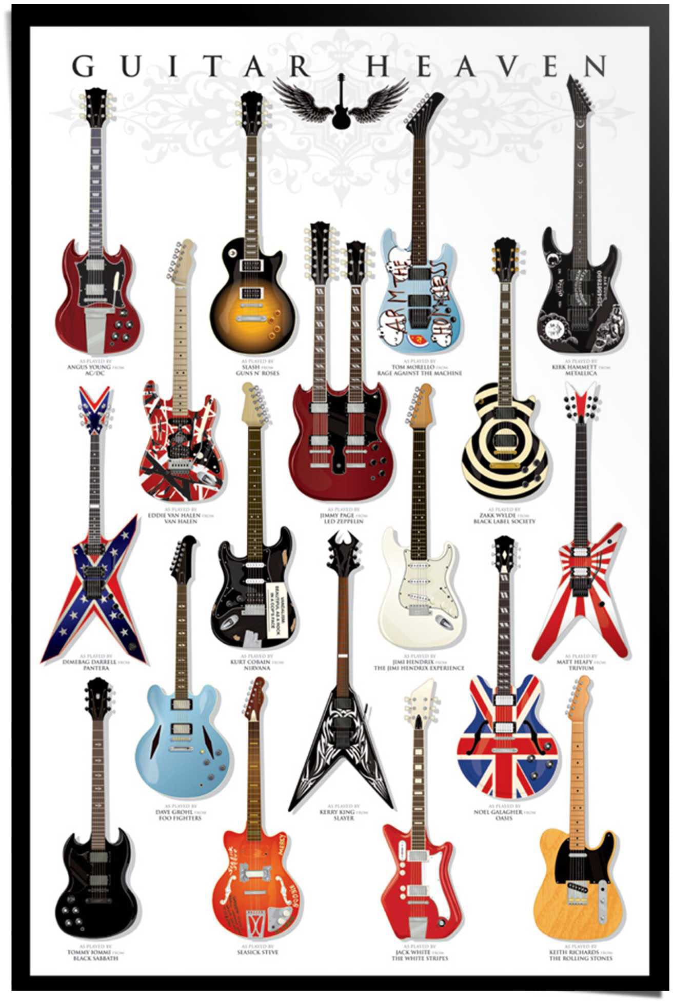 Reinders! Poster »Gitarren Sammlung«, (1 St.)
