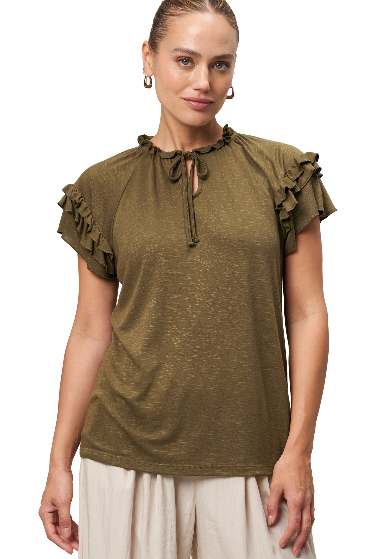 Zero Kurzarmshirt "zero Shirt mit angeschnittenen Ärmeln", (1 tlg.), Binded günstig online kaufen