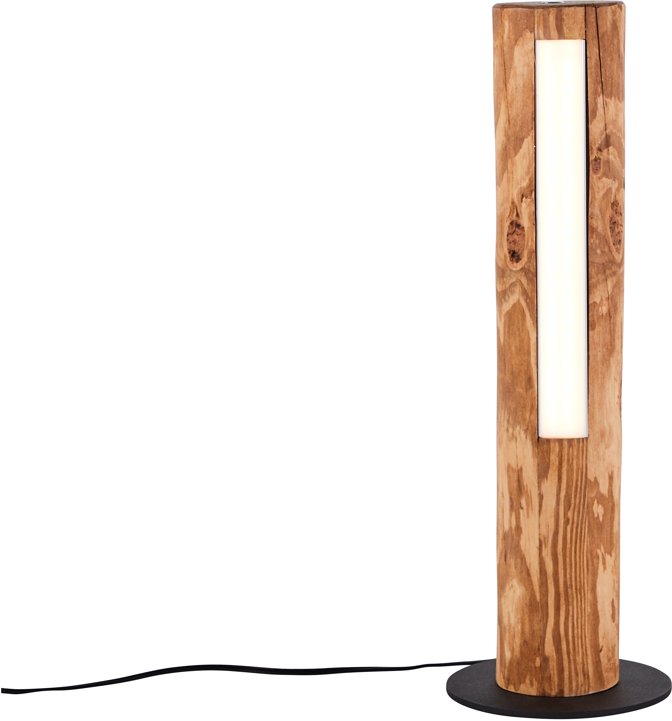 Brilliant LED Tischleuchte »Odun«, 1 flammig, Leuchtmittel LED-Modul | LED fest integriert, 46 cm Höhe, Touchdimmer, 800 lm, warmweiß, Holz/Metall, kiefer gebeizt
