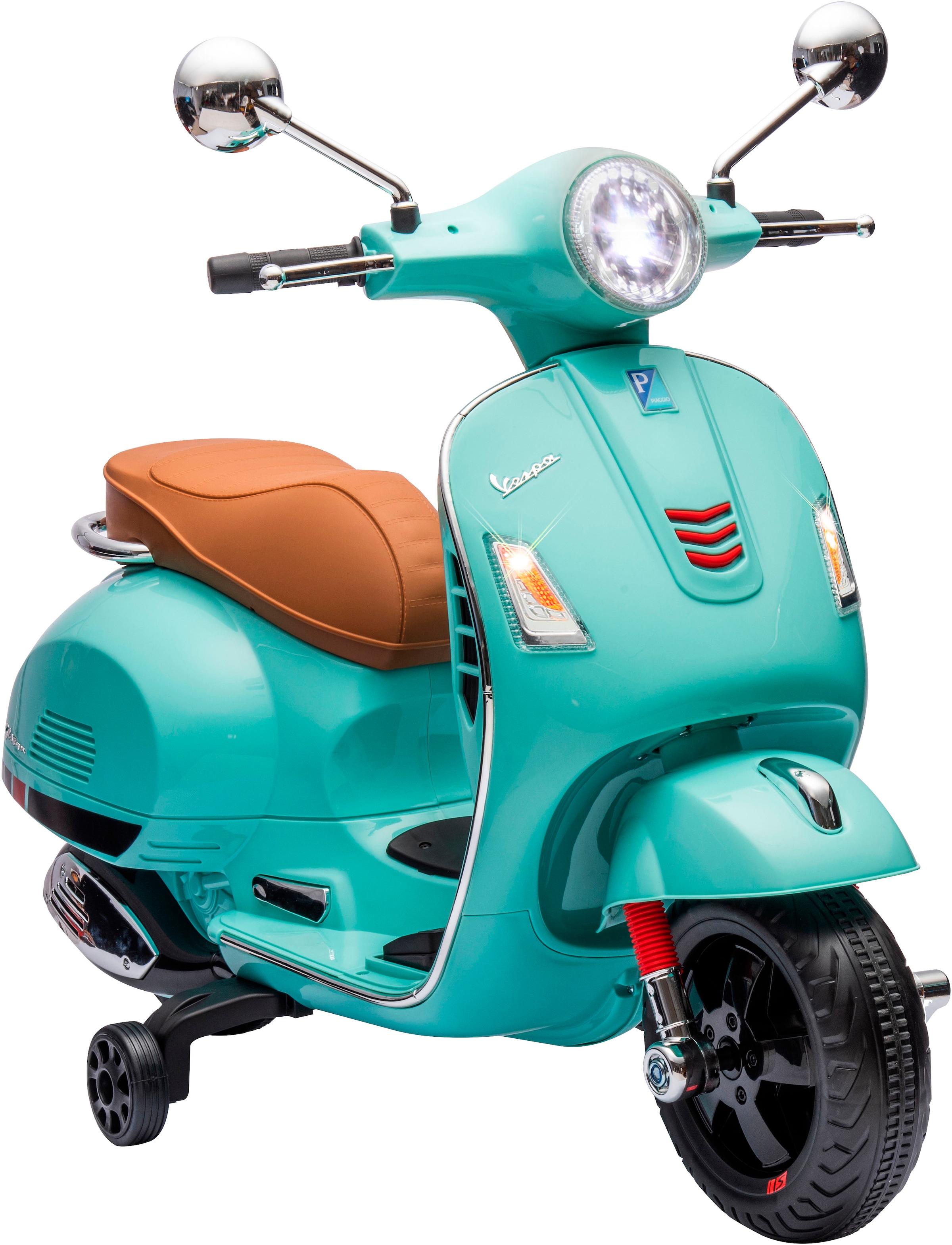 Jamara Elektro-Kinderroller »Ride-on Vespa GTS 125 mintgrün 12V«, ab 3 Jahren, bis 30 kg, mit Licht