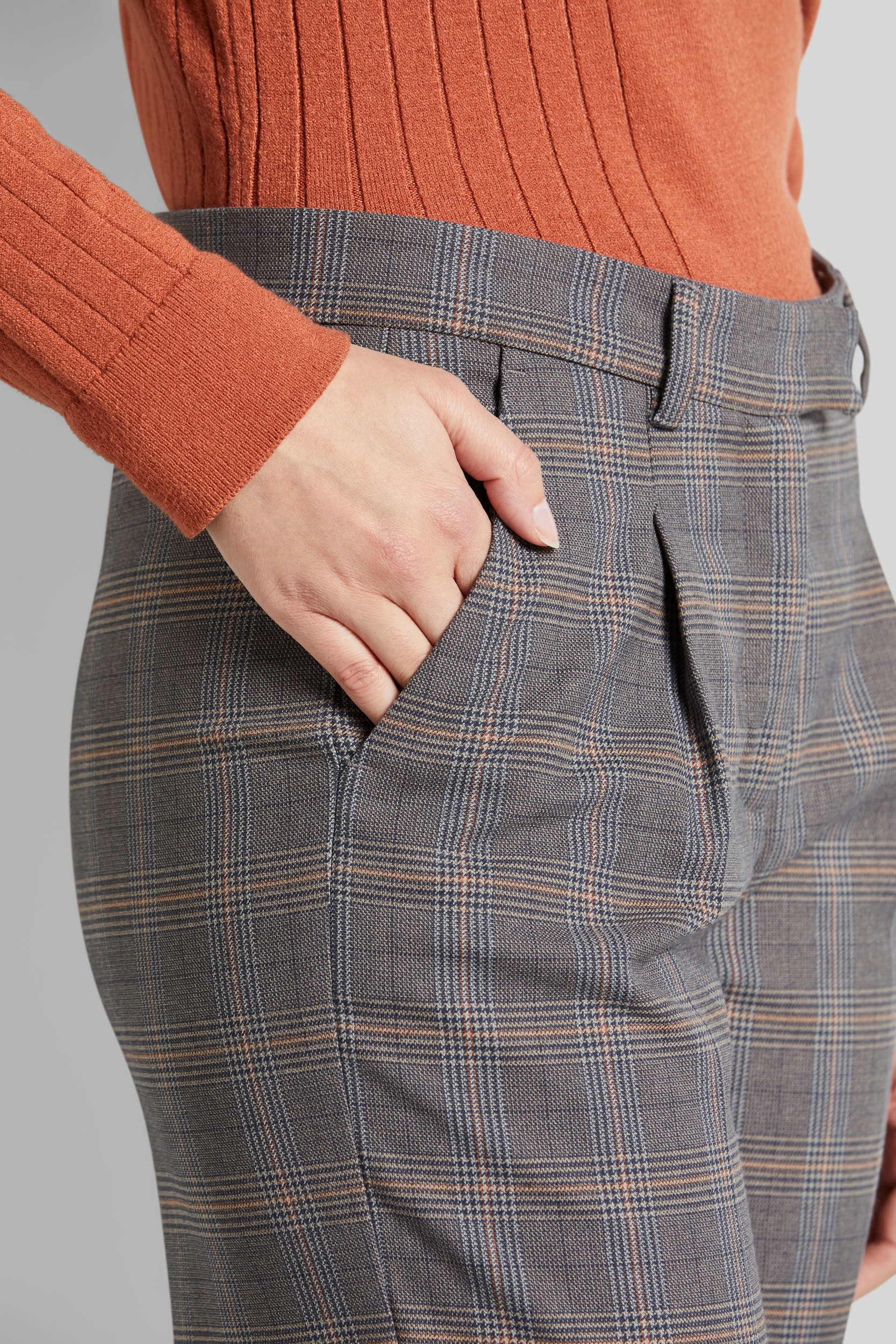bugatti Stoffhose, mit Bundfalten