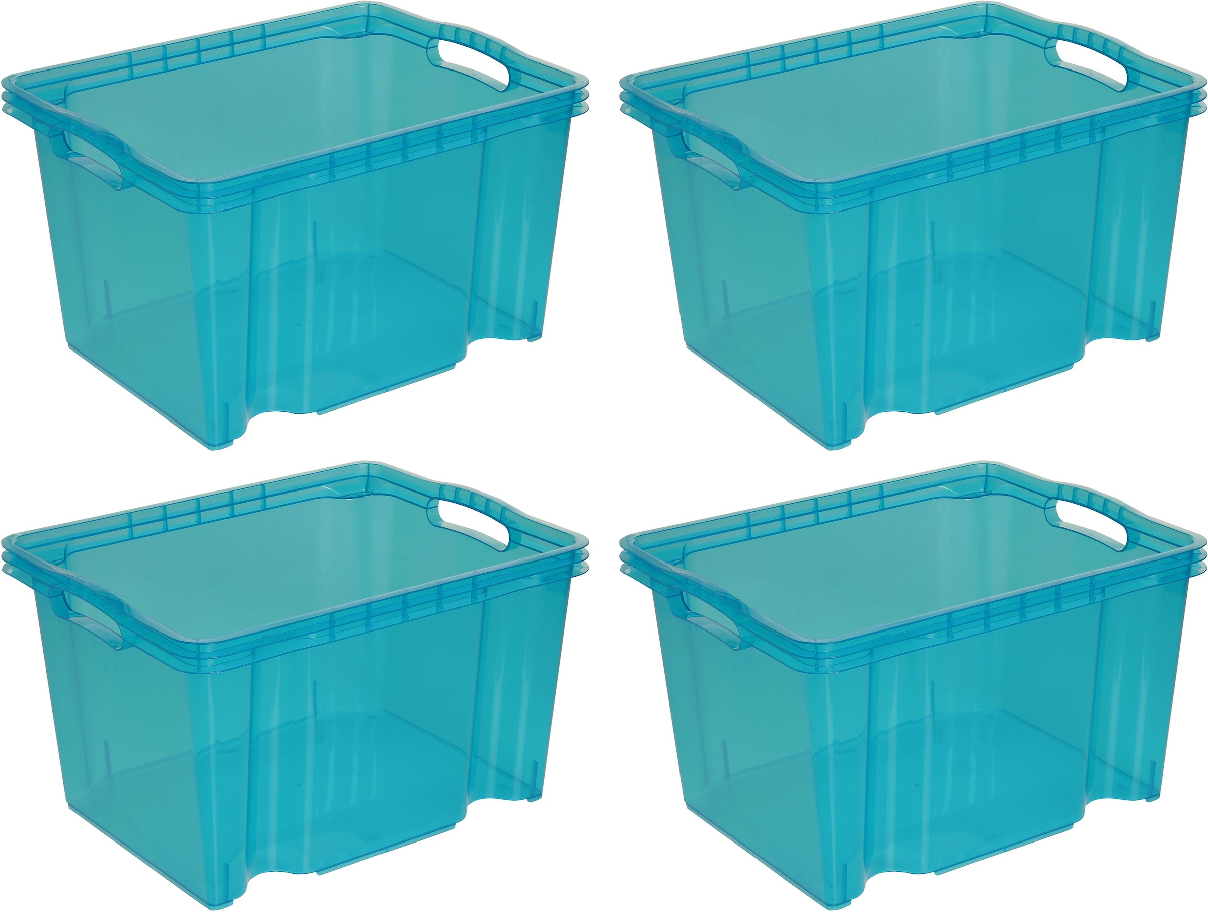 keeeper Organizer »franz«, (Set, 4 St.), Aufbewahrungsbox, 13,5 L, hochwertiger Kunststoff