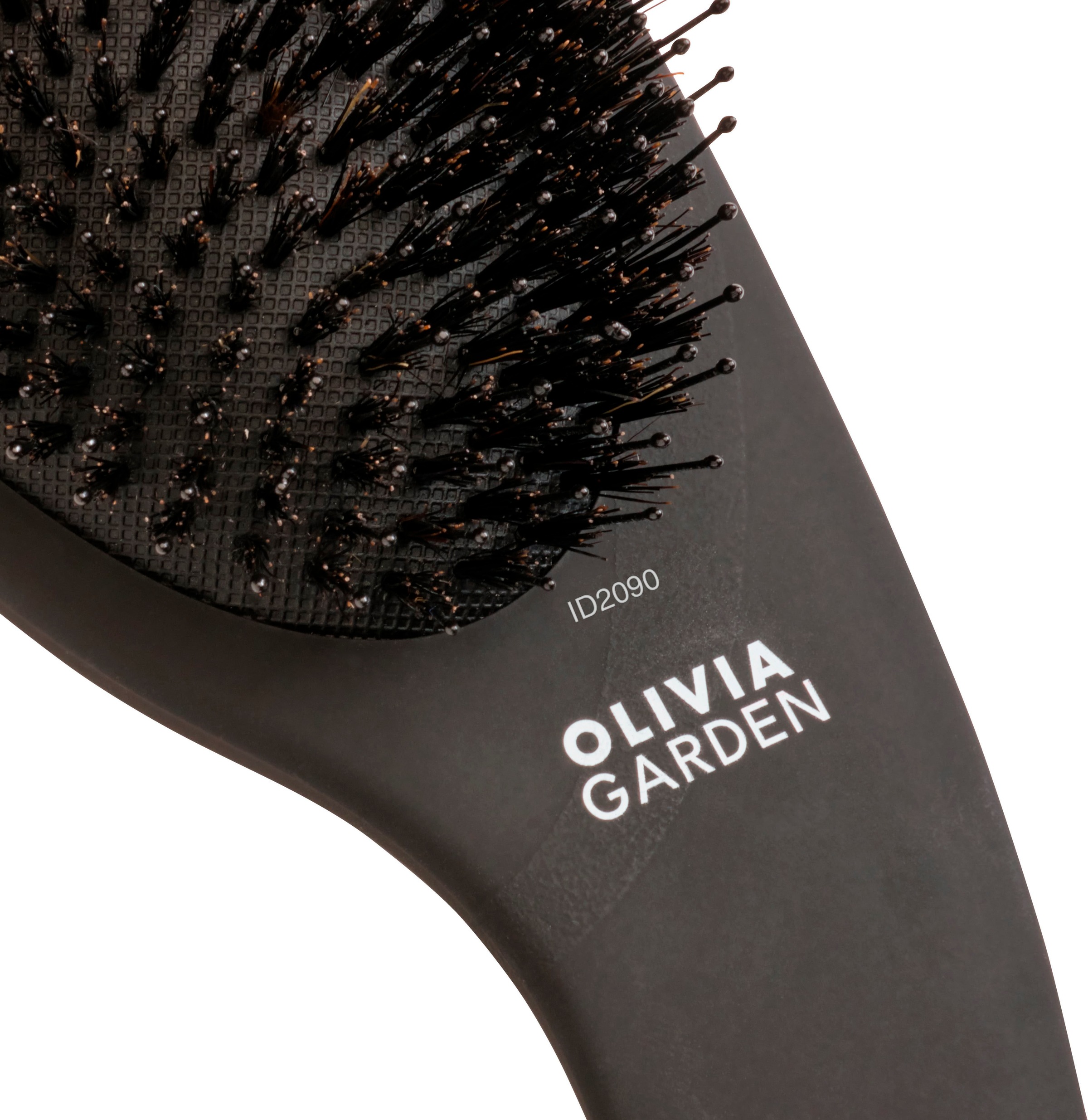 OLIVIA GARDEN Haarbürste »EXPERT CARE CURVE Boar&Nylon Bristles Matt Black«