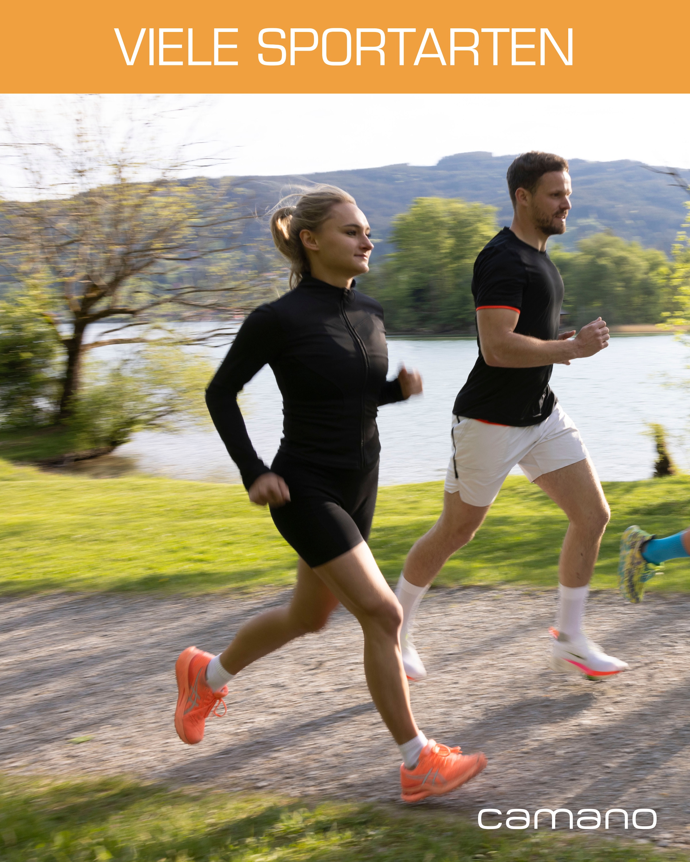 Camano Sportsocken »function«, (4 Paar), mit entlastender Halbplüschsohle