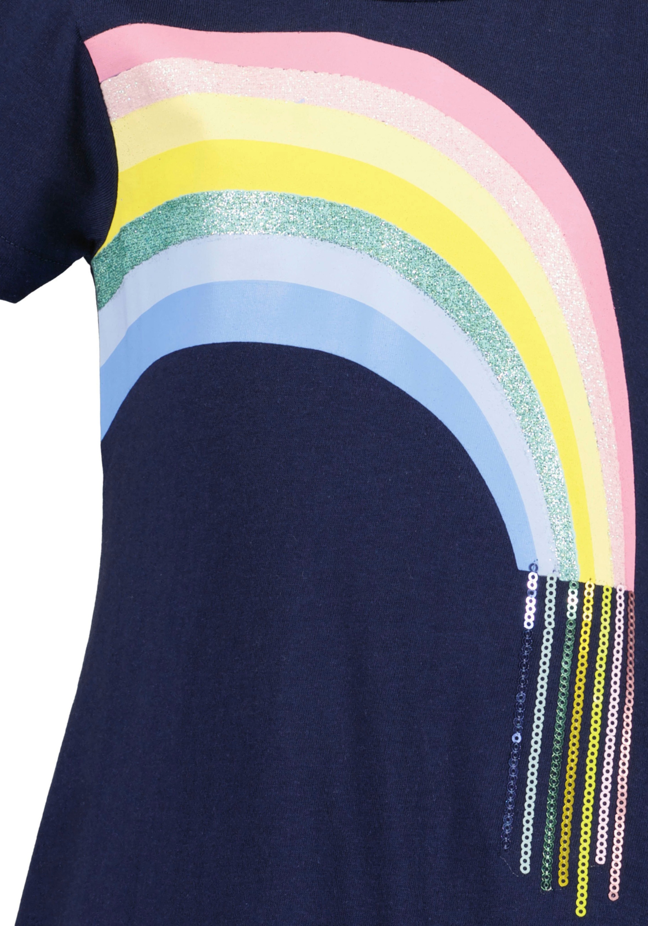 Thumbnail - Blue Seven Jerseykleid 1 tlg. tlg. mit großem Frontmotiv mit Pailletten