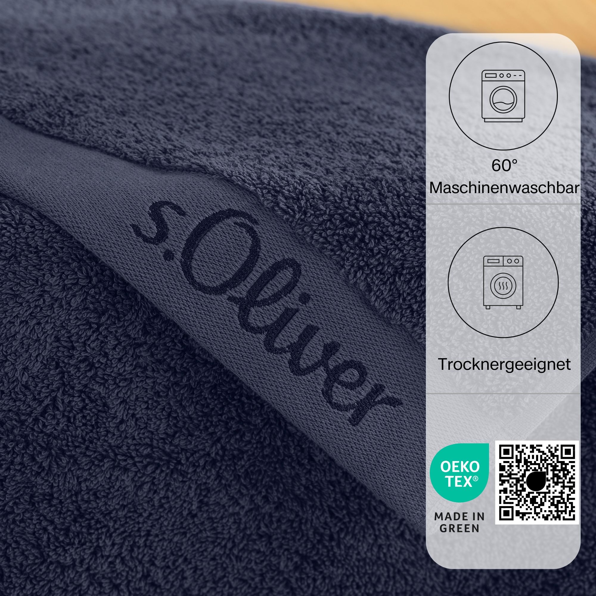 s.Oliver Handtuch Set »s.Oliver, Premium Qualität, 600 gr/m²,«, (Set, 3 St., 1 Gästetuch 30x50 cm-1 Handtuch 50x100 cm-1 Duschtuch 70x140 cm), 1 Gästetuch 30x50 cm, 1 Handtuch 50x100 cm, 1 Duschtuch 70x140 cm
