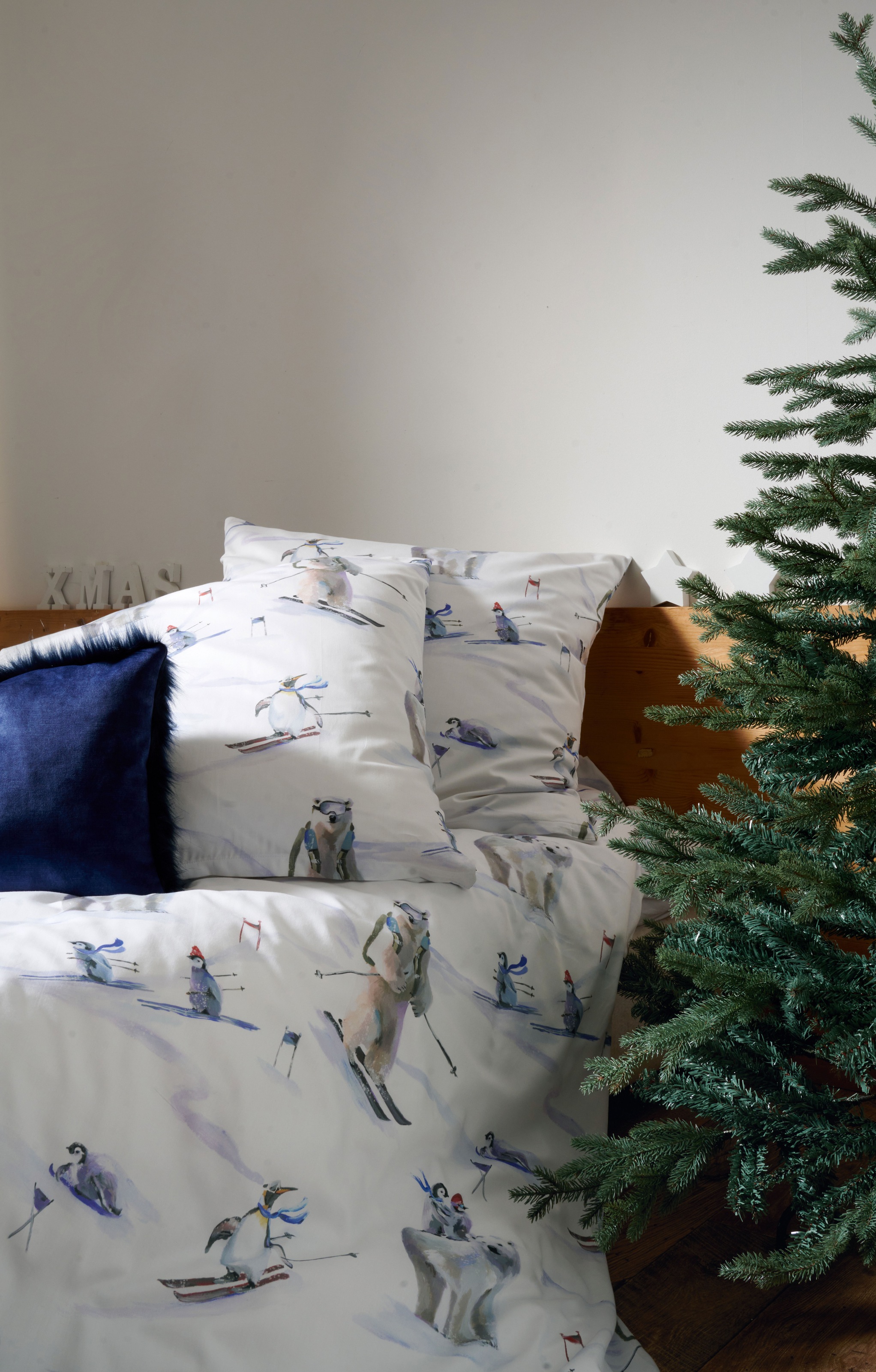 APELT Bettwäsche "Nils GOTS" 2 Stk. Eisbären und Pinguine günstig online kaufen