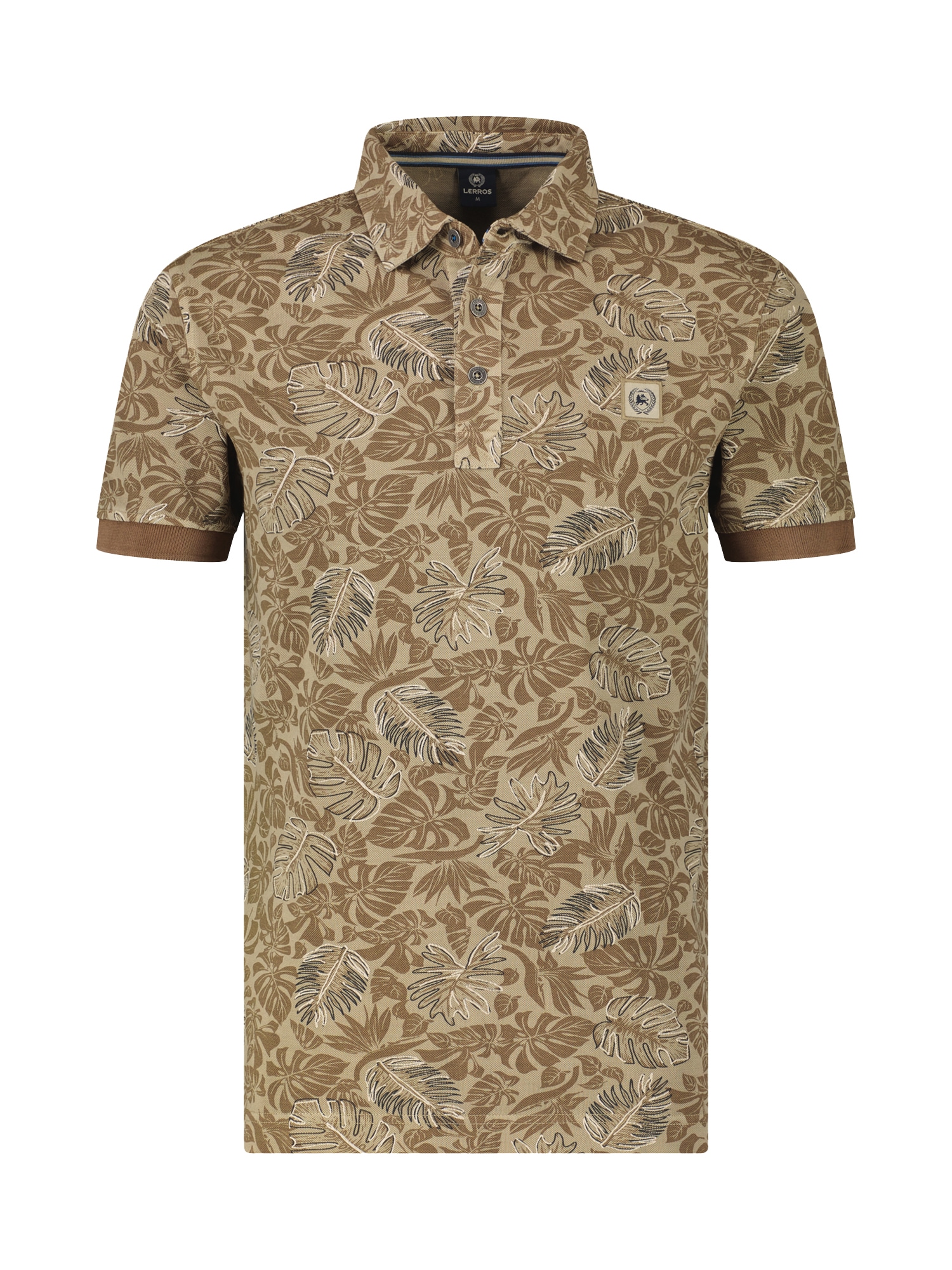 LERROS Poloshirt »LERROS Herren Poloshirt, floral bedruckt«