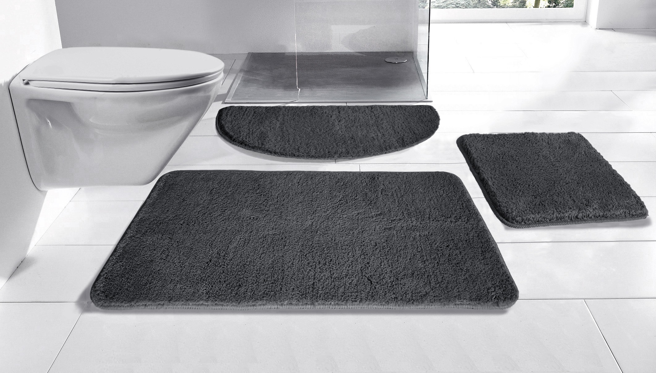 OTTO home Badematte "Inga, Badezimmer Teppich, Badvorleger" Höhe 20 mm ruts günstig online kaufen