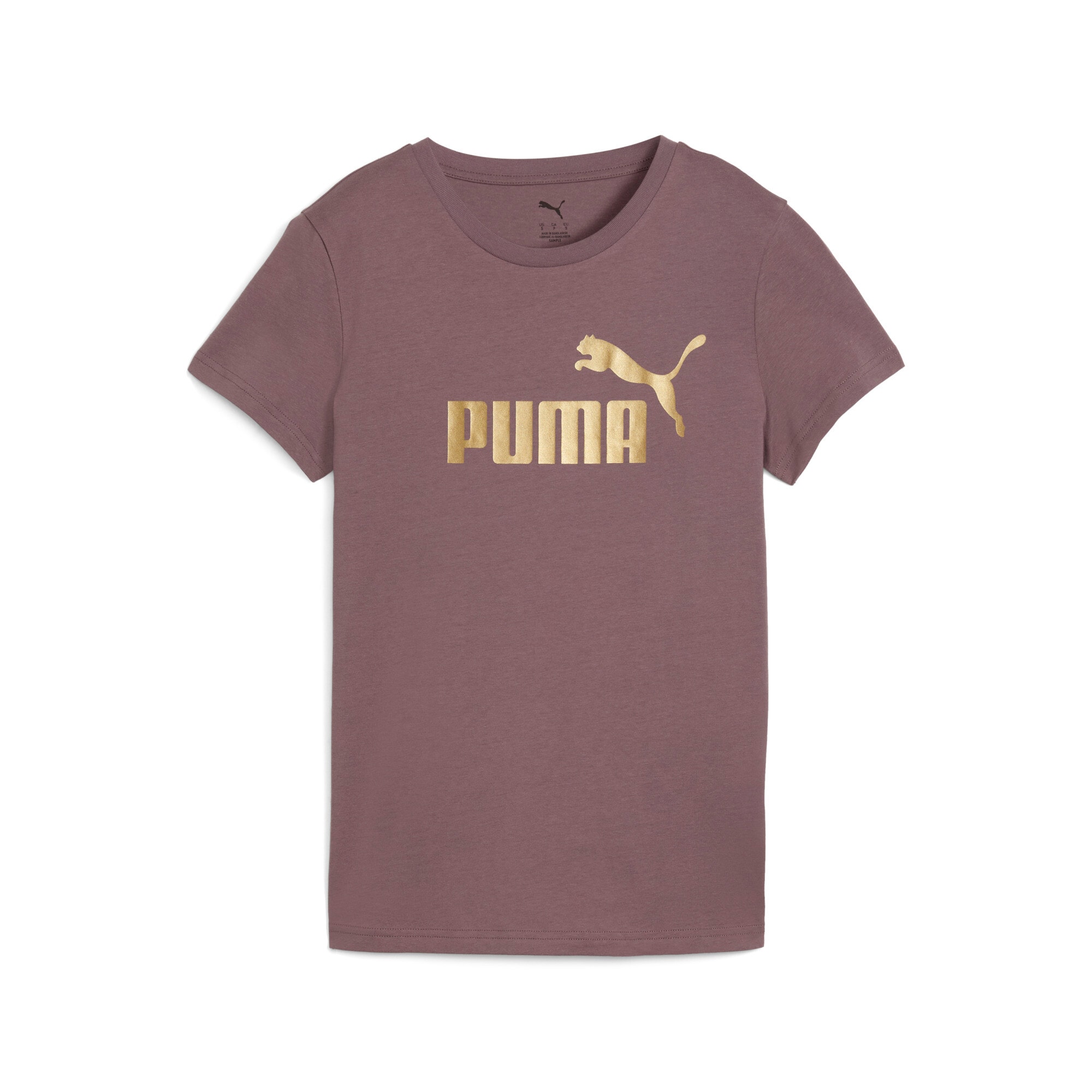 PUMA T-Shirt »ESS METALLIC NO. 1 LOGO TEE« Regular Fit, Rundhalsausschnitt, Kurzarm-Design