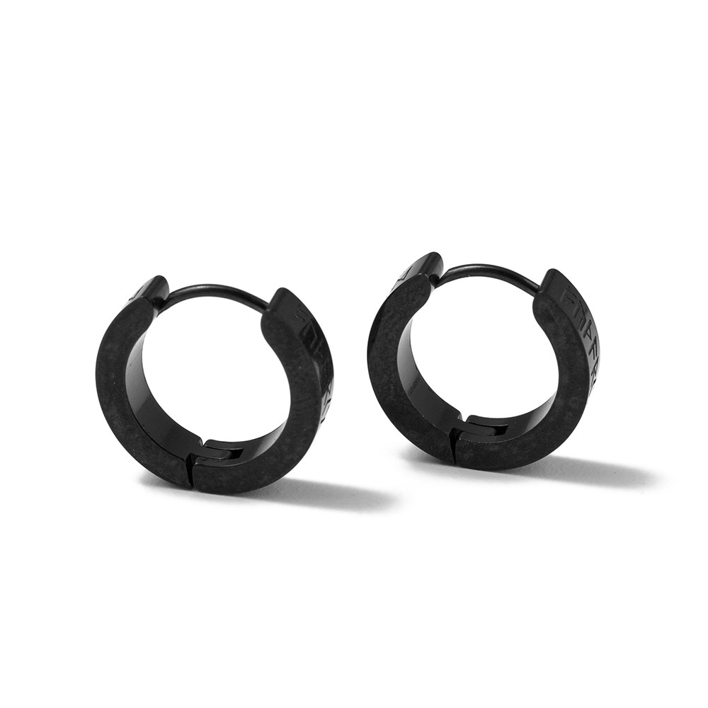 Firetti Paar Creolen »Schmuck Geschenk Edelstahl Ohrringe "Futhark" Runenreihe der Wikinger« Made in Germany