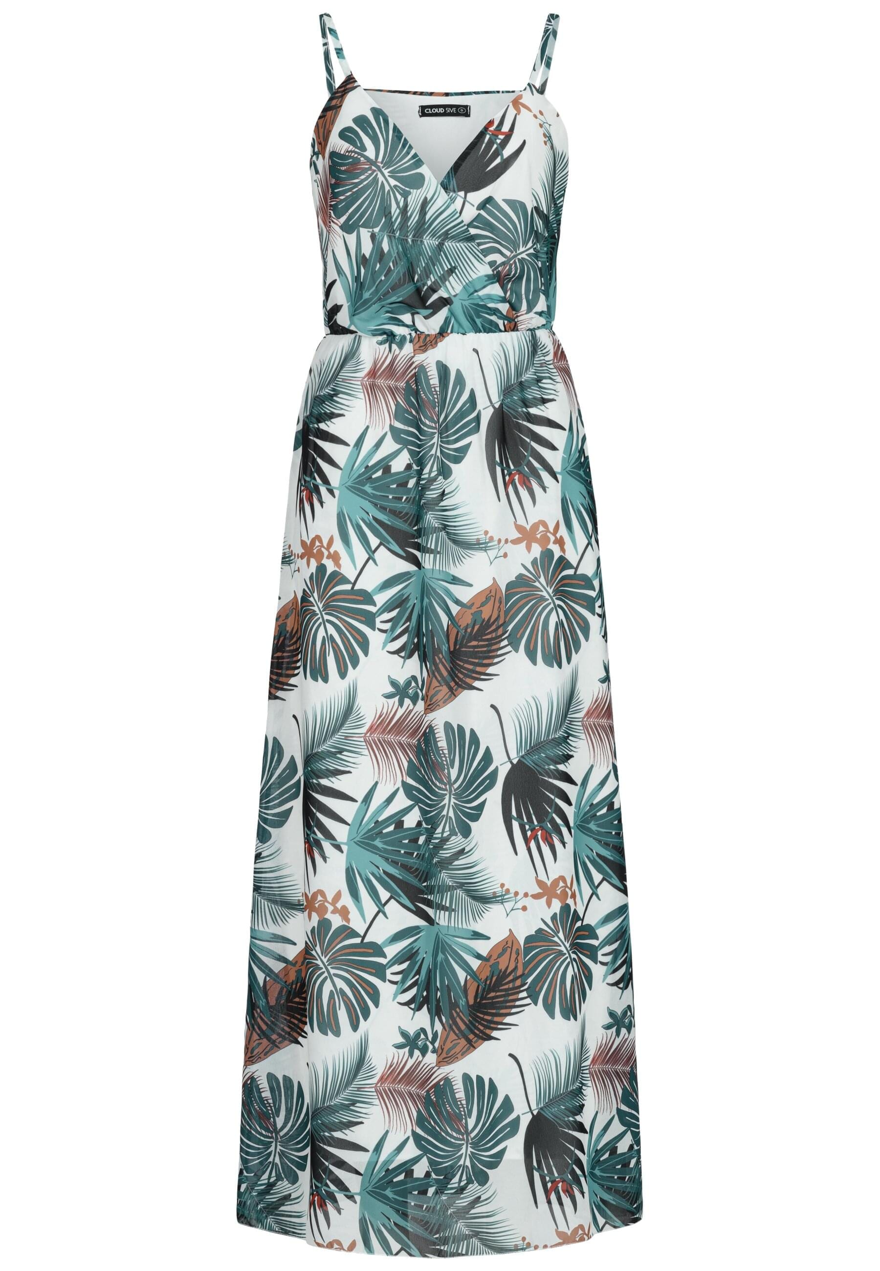 CLOUD 5IVE Shirtkleid "CLOUD 5IVE 2-Layered Maxi-Dress Tropical Print" 1 St günstig online kaufen