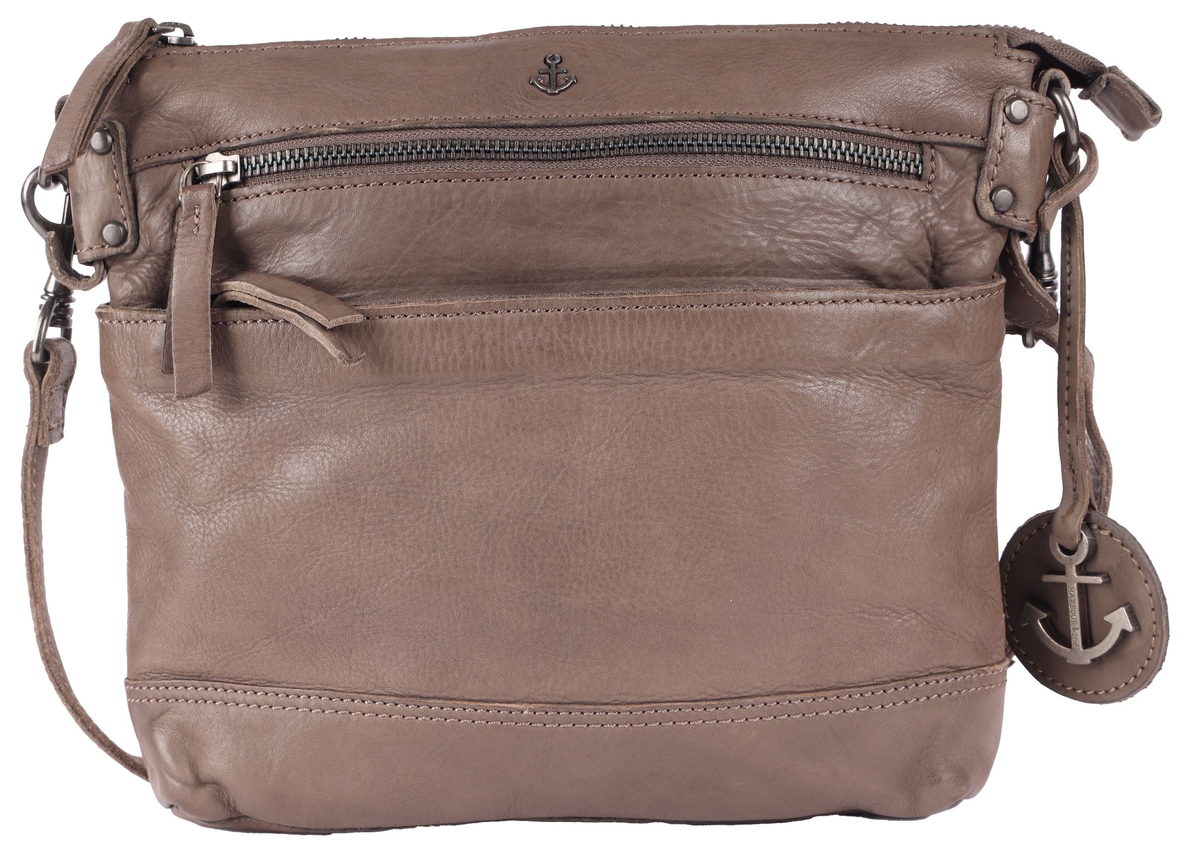 HARBOUR 2nd Handtasche "Isalie2", Umhängetasche Tasche Damen mit Anker Anhänger