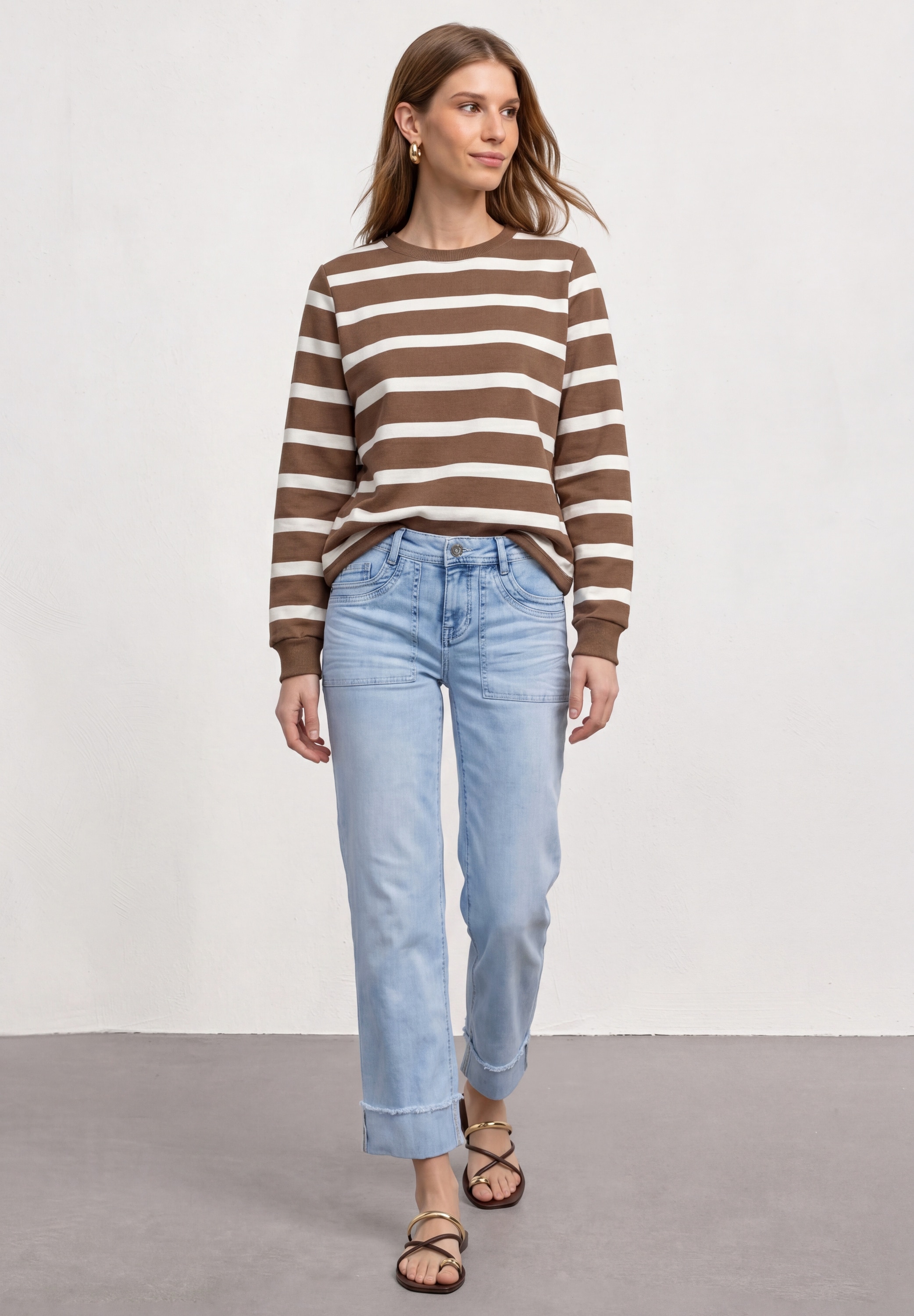 STREET ONE Bequeme Jeans »Style Amalia« mit Aufschlag und Stretch
