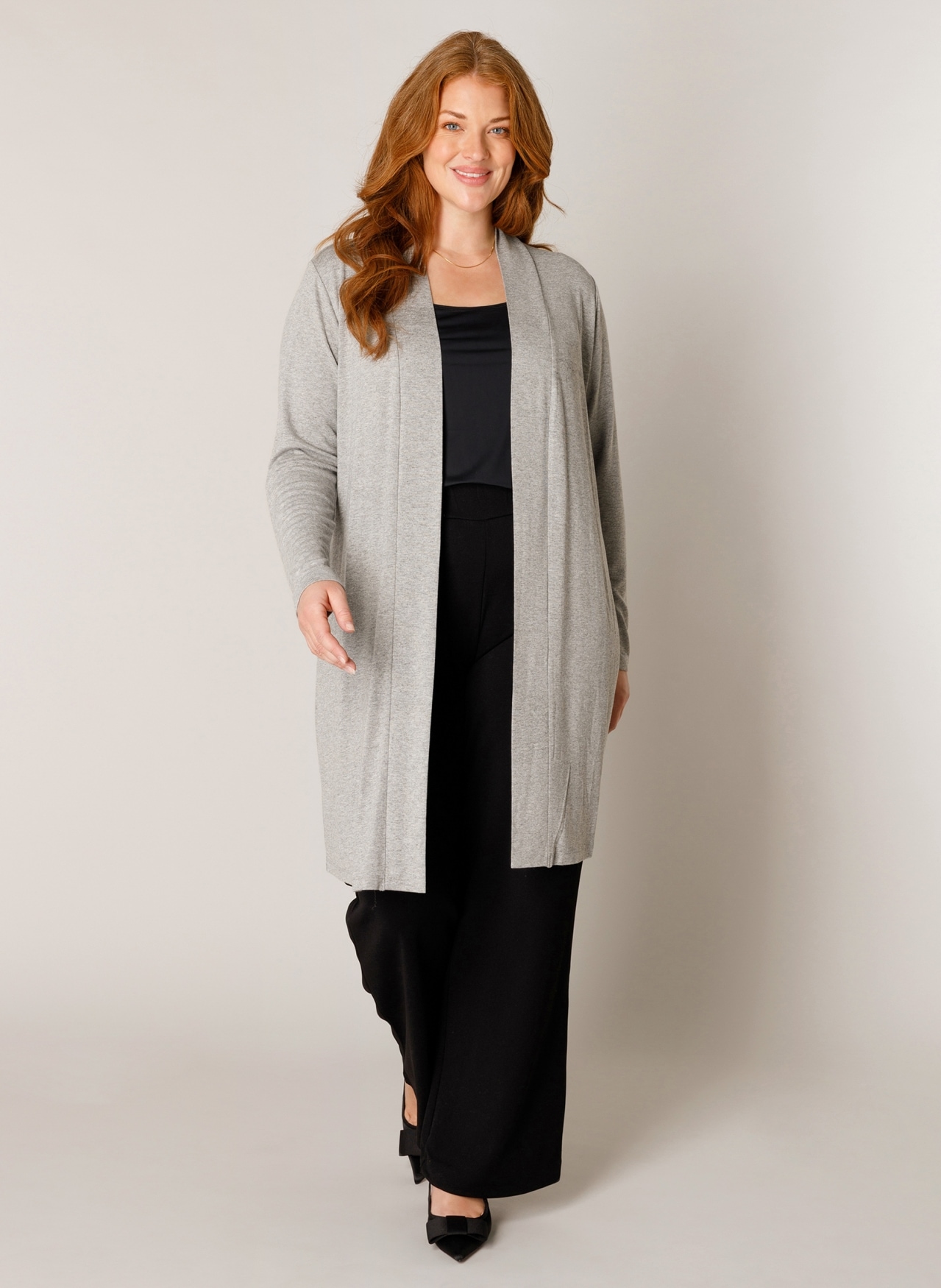 Base Level Curvy Longstrickjacke »Ayla Long« Große Größen
