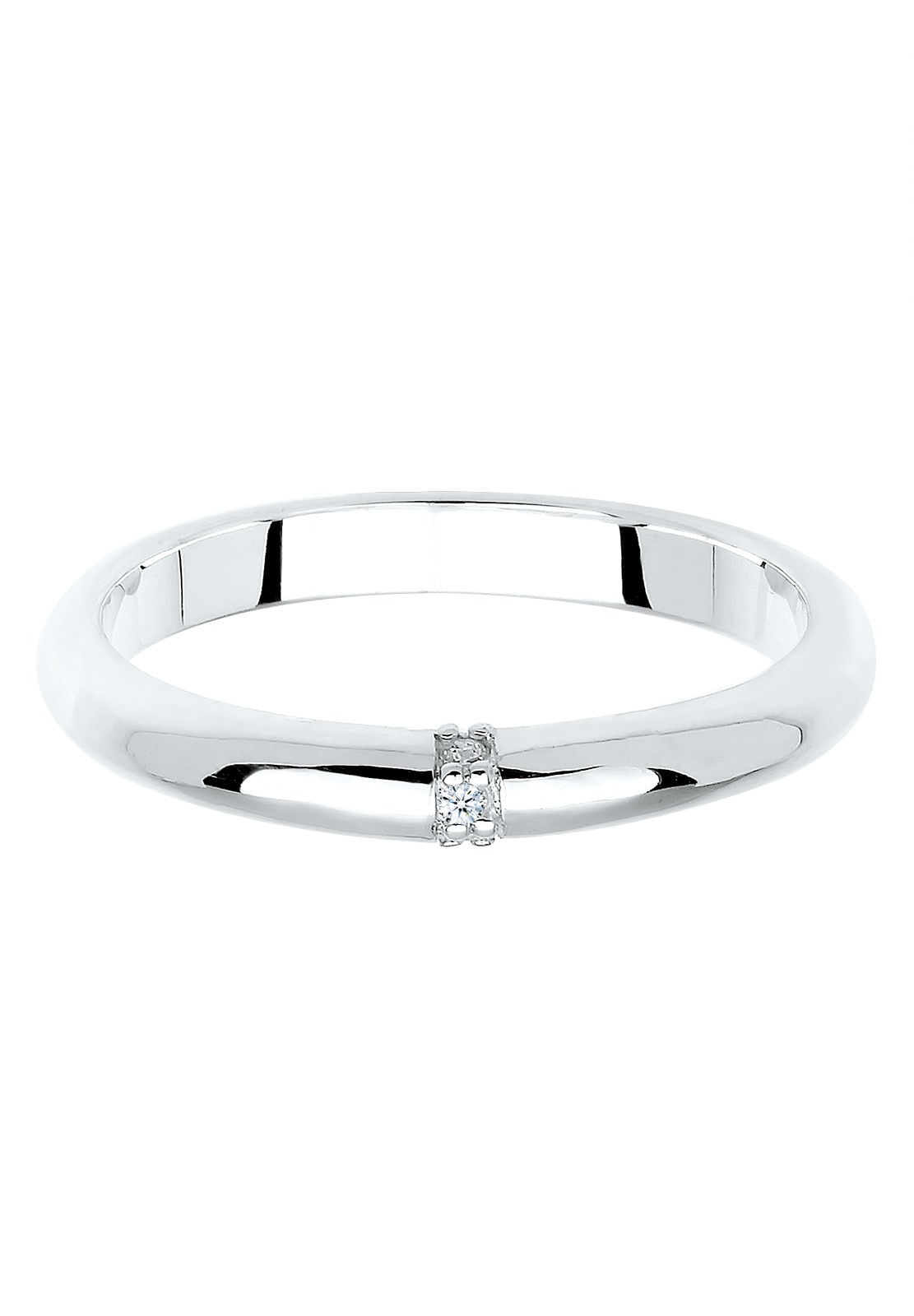 Elli DIAMONDS Verlobungsring »Diamant 0.045 ct. Klassik Verlobung 925 Silber«