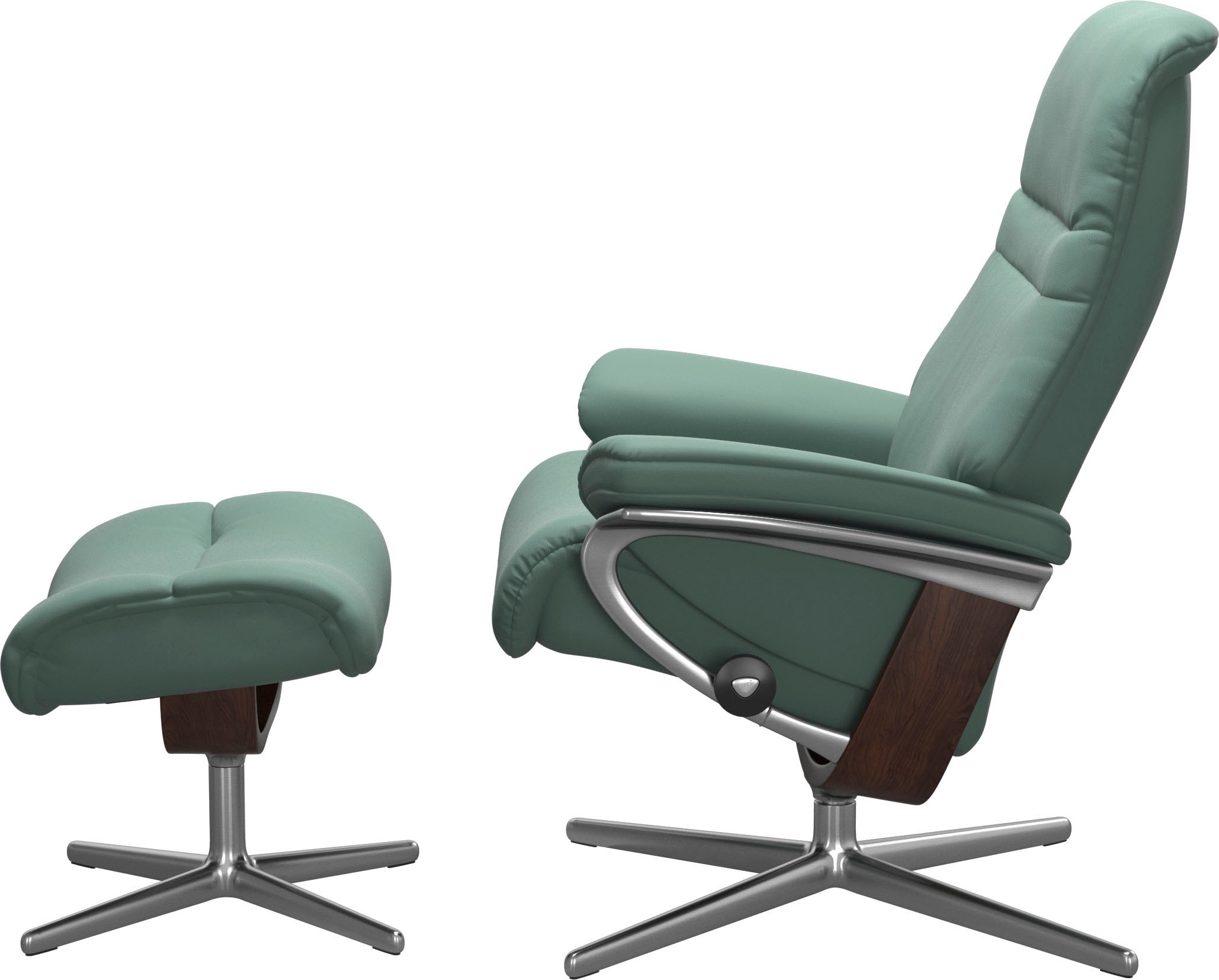 Stressless® Fußhocker »Sunrise«, mit Cross Base, Größe S, M & L, Holzakzent Braun
