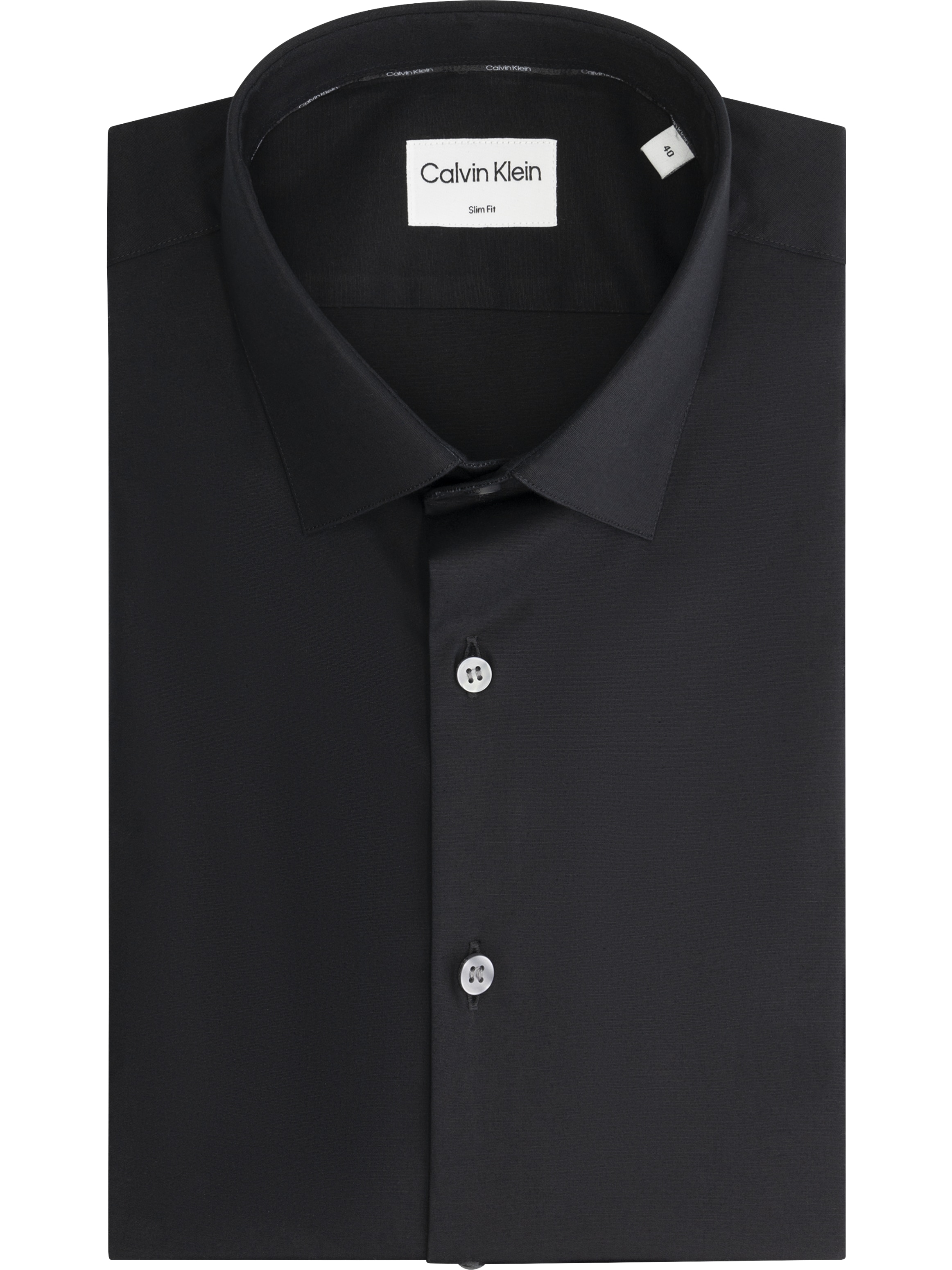Calvin Klein Businesshemd »SLIM ESNTL POPLIN NOS STR SLD« Mit Monogramm-Stickerei