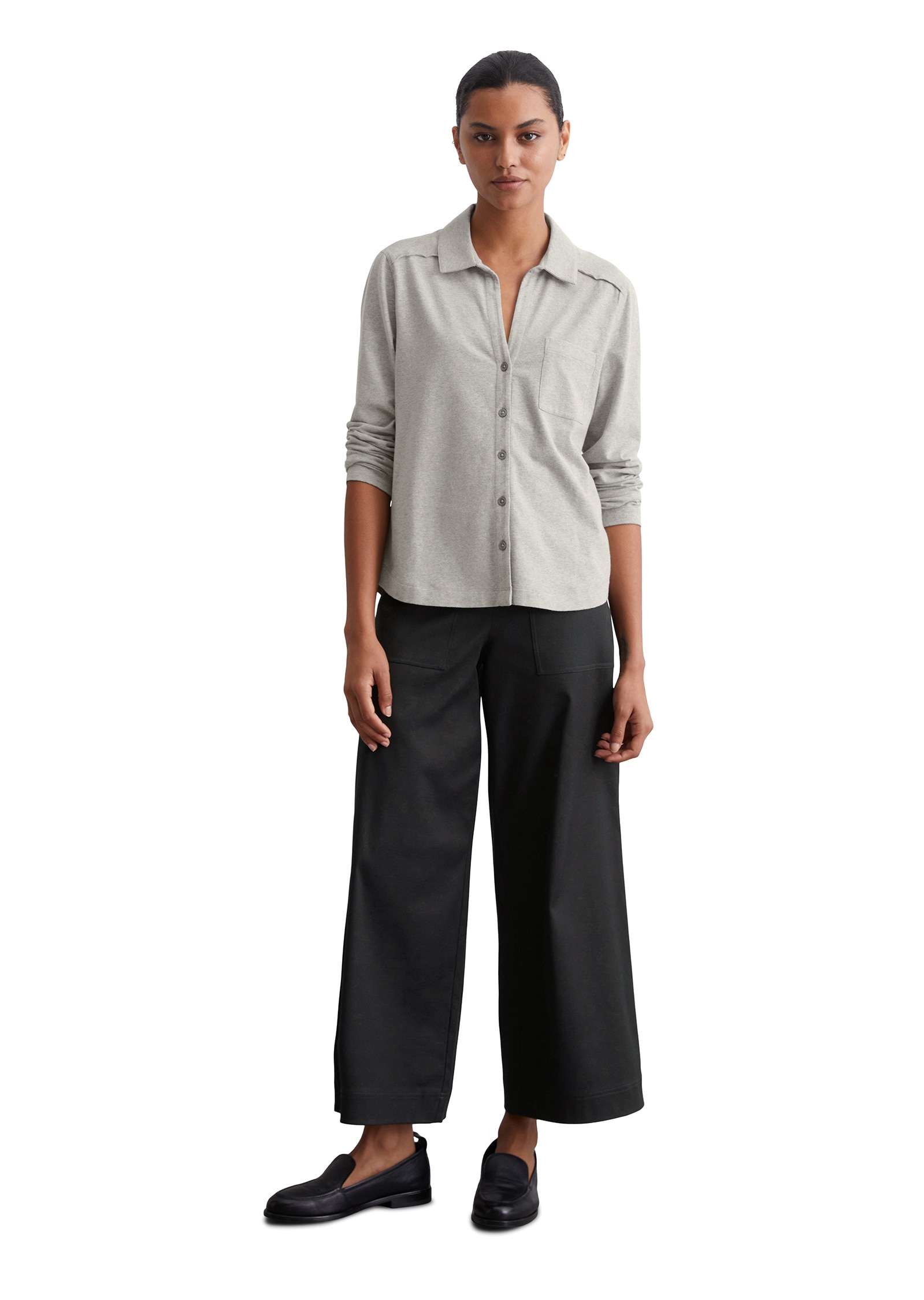 Marc O'Polo Blusenshirt »aus Organic-Cotton-Stretch«
