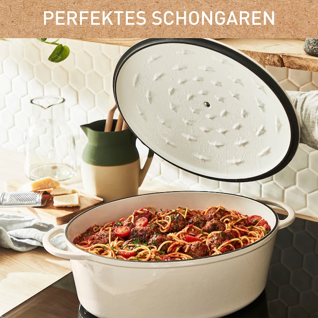 Tefal Bräter »E25906 LOV«, Gusseisen, (1 tlg.), umweltfreundlich, inkl. E- Book, 28 cm, Induktion bestellen | BAUR