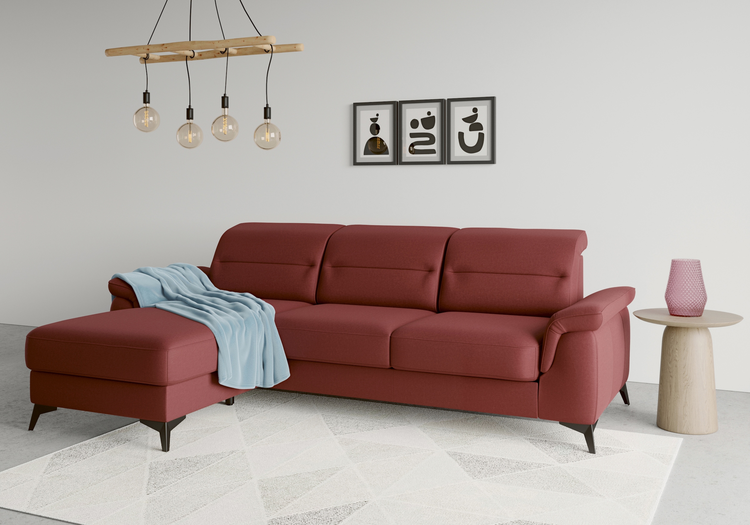 sit&more Ecksofa "Sinatra L-Form", mit Recamiere, optional mit Kopfteilvers günstig online kaufen