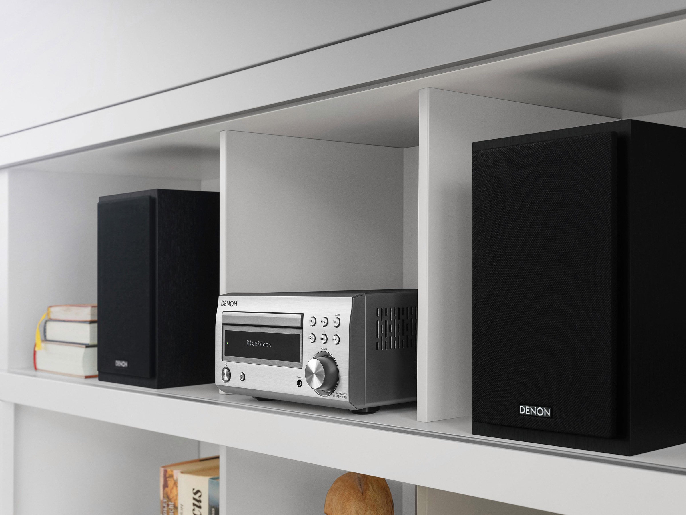 Denon Microanlage »D-M41«, (Bluetooth Digitalradio (DAB+)-FM-Tuner mit RDS 60 W), CD-Player, Bluetooth