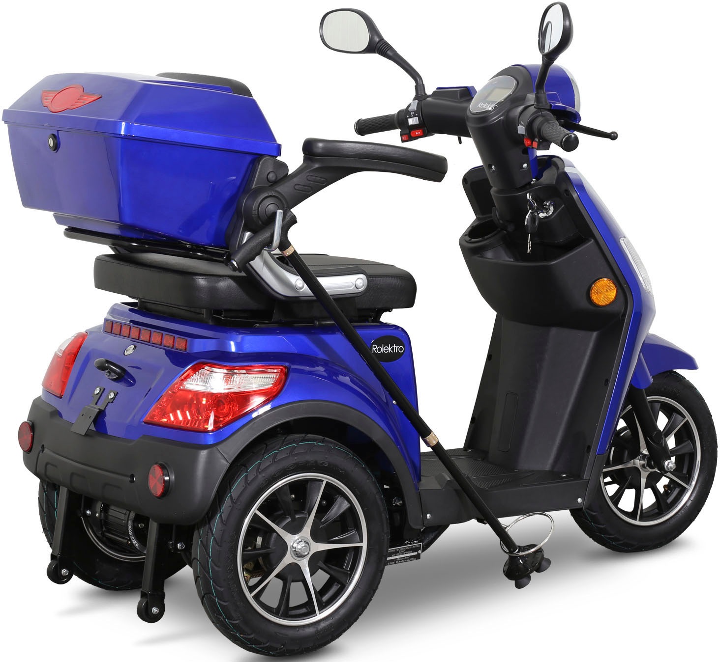 Rolektro Elektromobil »E-Trike 25 V.2, Blei-Gel-Akku«, 1000 W, 25 km/h, (mit Topcase)