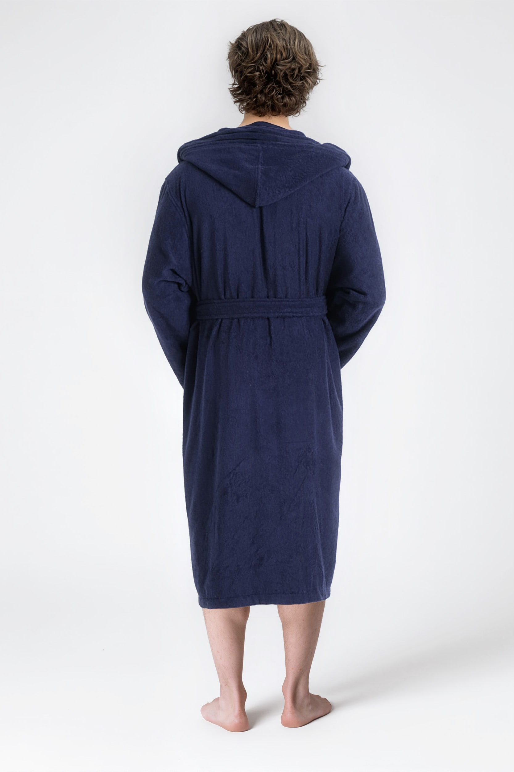 Bruno Banani Herrenbademantel »Clement, ideal für Sauna & Spa, Hotelbademantel, Morgenmantel«, (1 St.), 100% Baumwolle, einfarbig, glänzende Streifen-Bordüre, Taschen, S-4XL