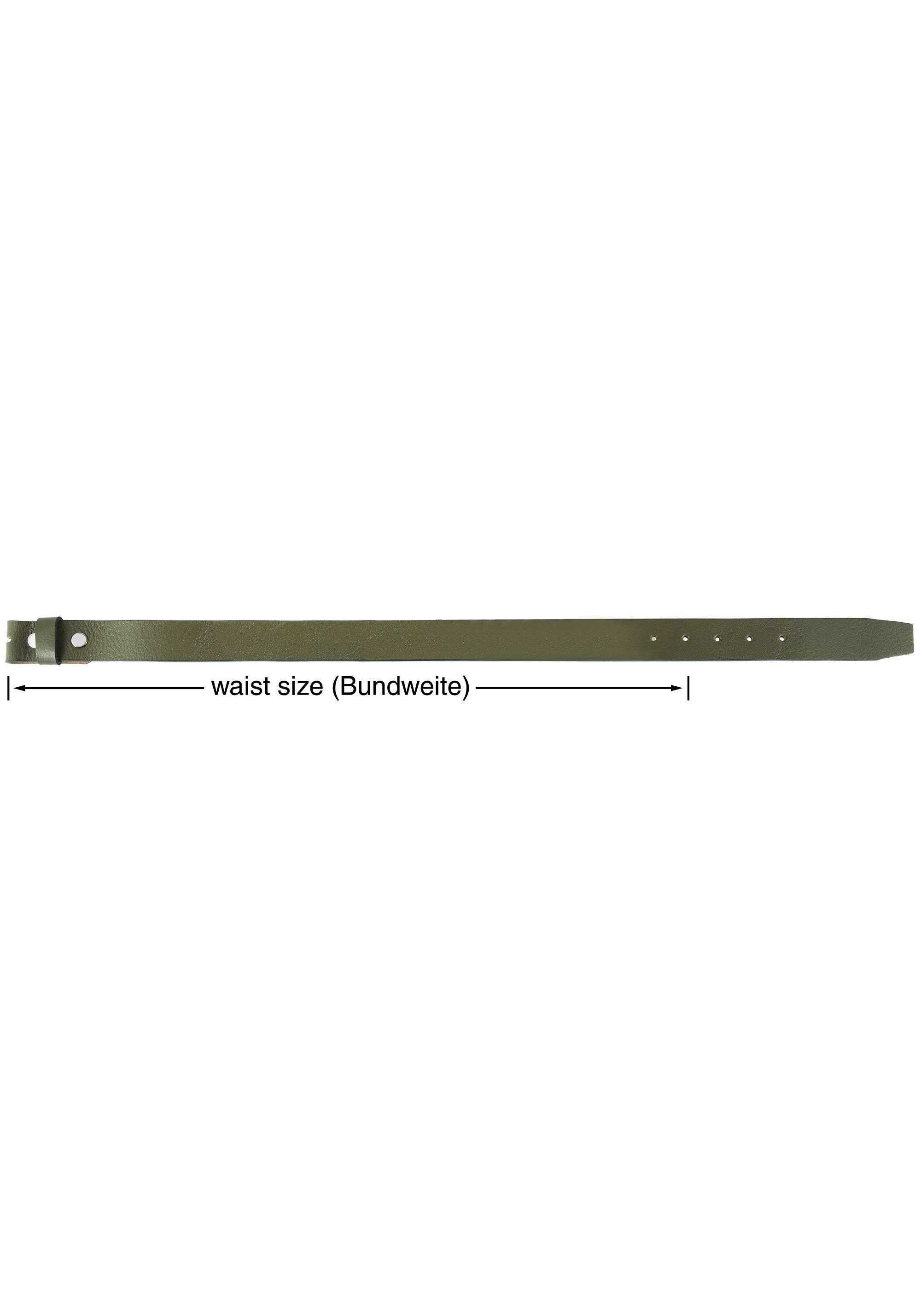 Leonardo Verrelli Ledergürtel »85 - 125 cm (Bundweite) in Grün aus 100% Echtleder, für«