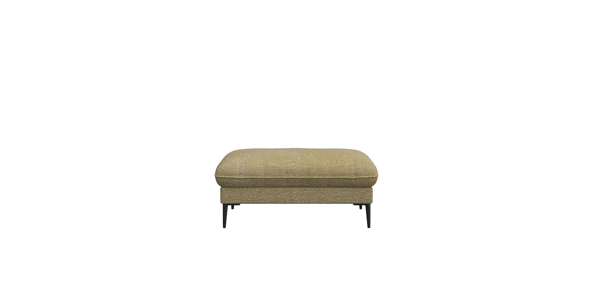 Thumbnail - FLEXLUX Pouf "Salino, Fußhocker, Sitzhocker, Polsterhocker,", Kaltschaum & Stahl-Wellen, Füsse Schwarz