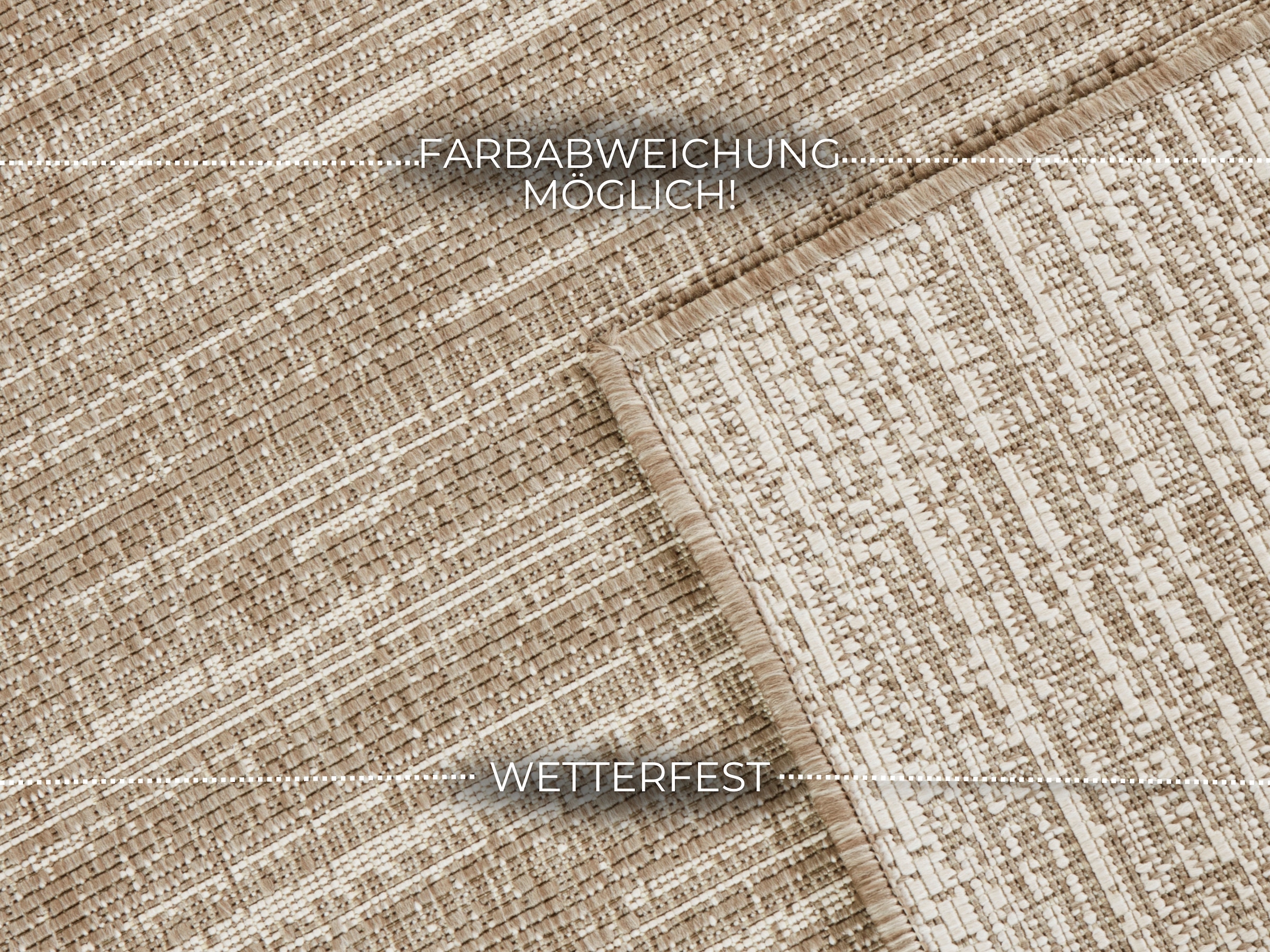 ELLE DECORATION Läufer »Mèlange«, rechteckig, 5 mm Höhe, Flachgewebe, In-& Outdoor, Modern, Wendeteppich, Balkon, Wohnzimmer