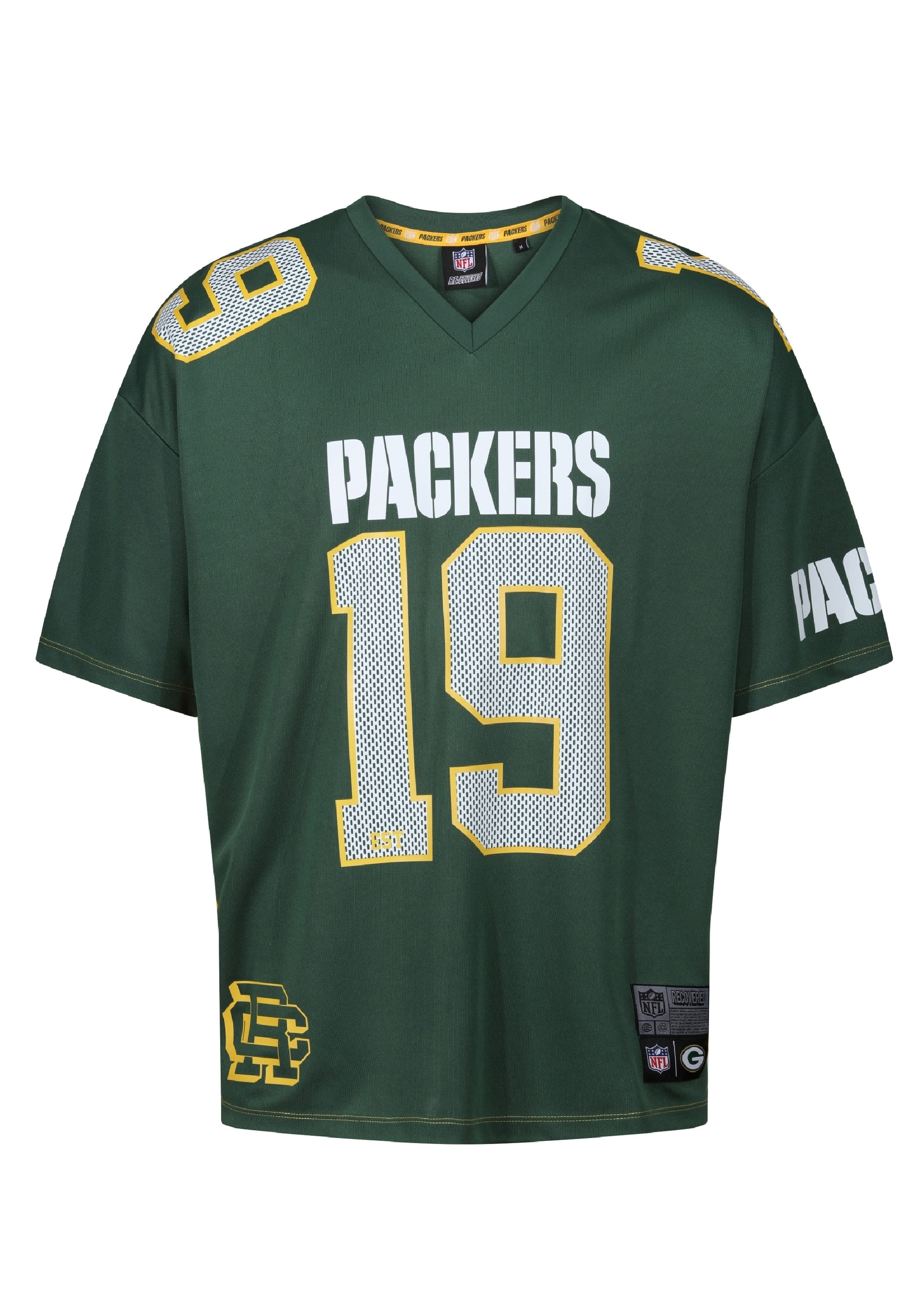 Recovered T-Shirt "NFL Packers Est 19 Oversized" 1 Stk. tlg. im lockeren Sc günstig online kaufen