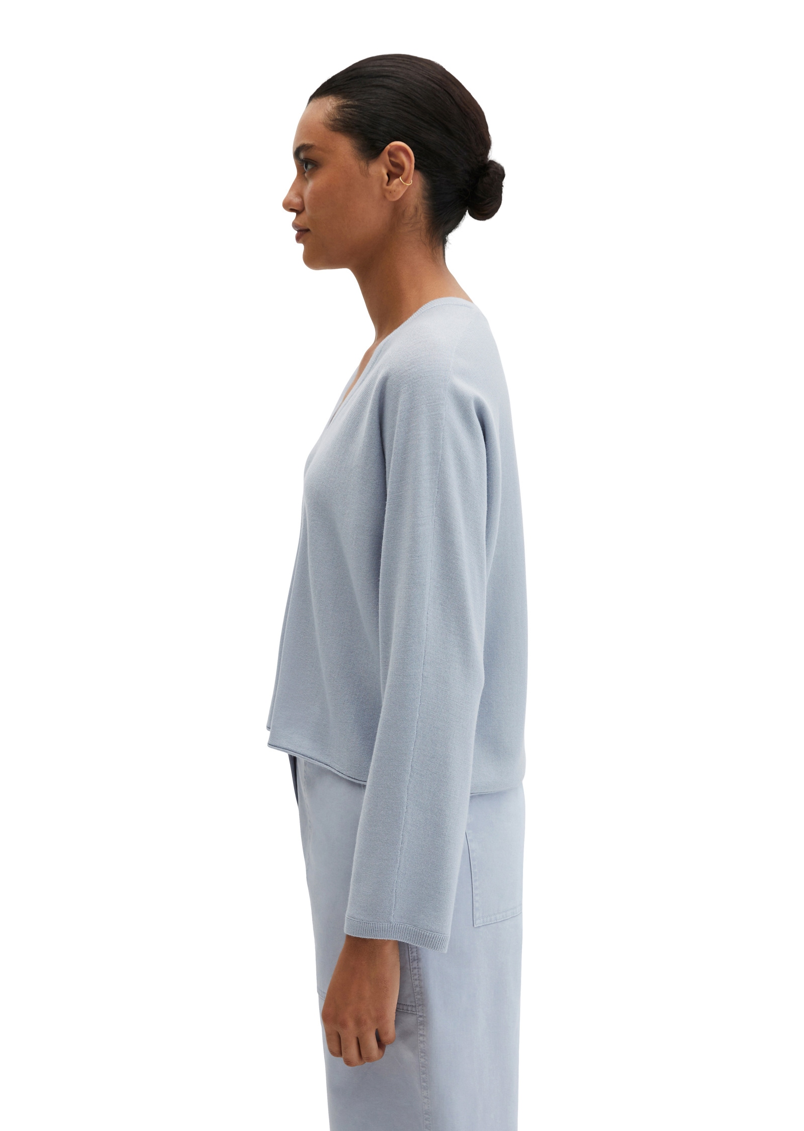 Marc O'Polo Strickpullover »aus Merinowolle-Viskose-Mix«