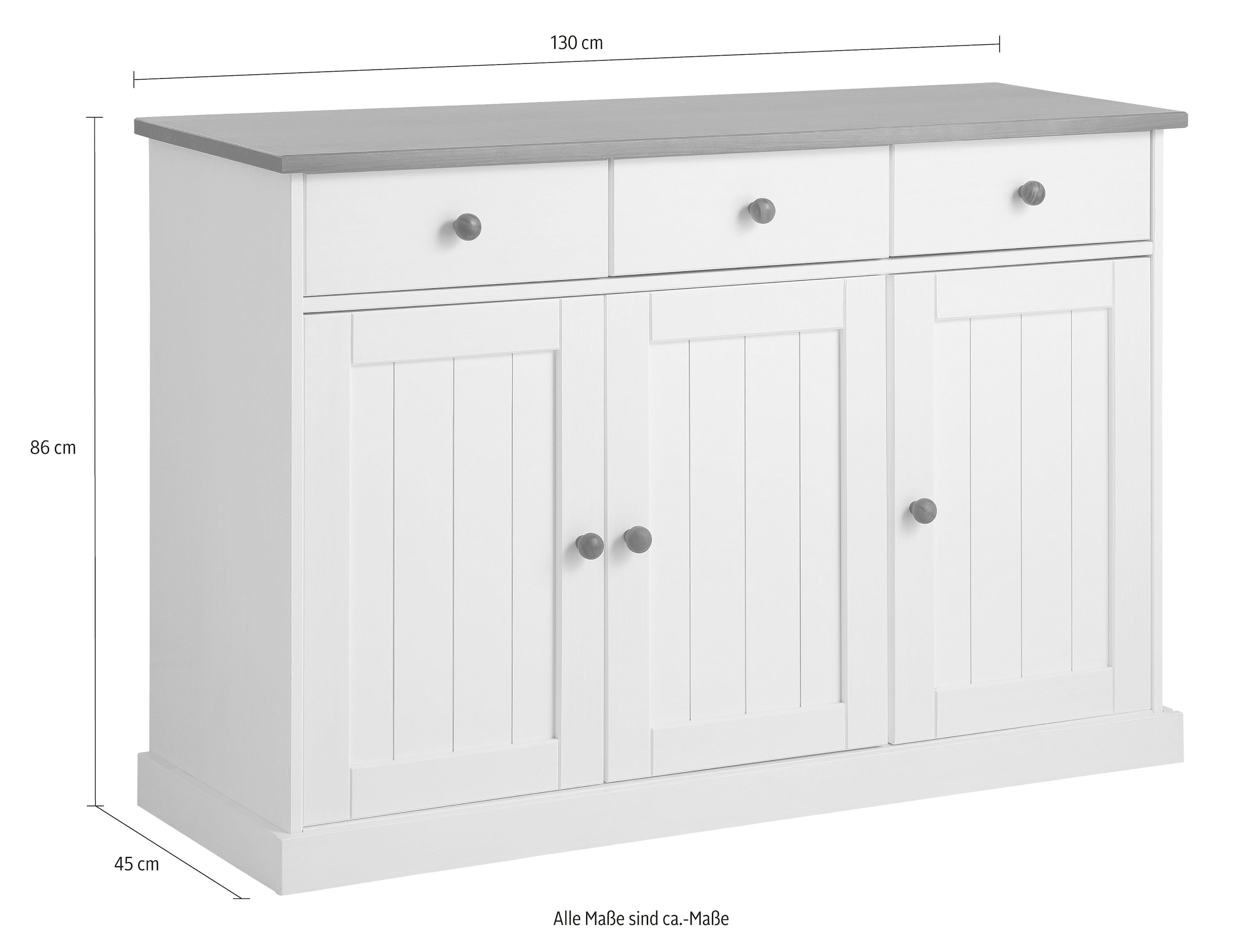 Home affaire Kommode »Westerland«, Breite 130 cm