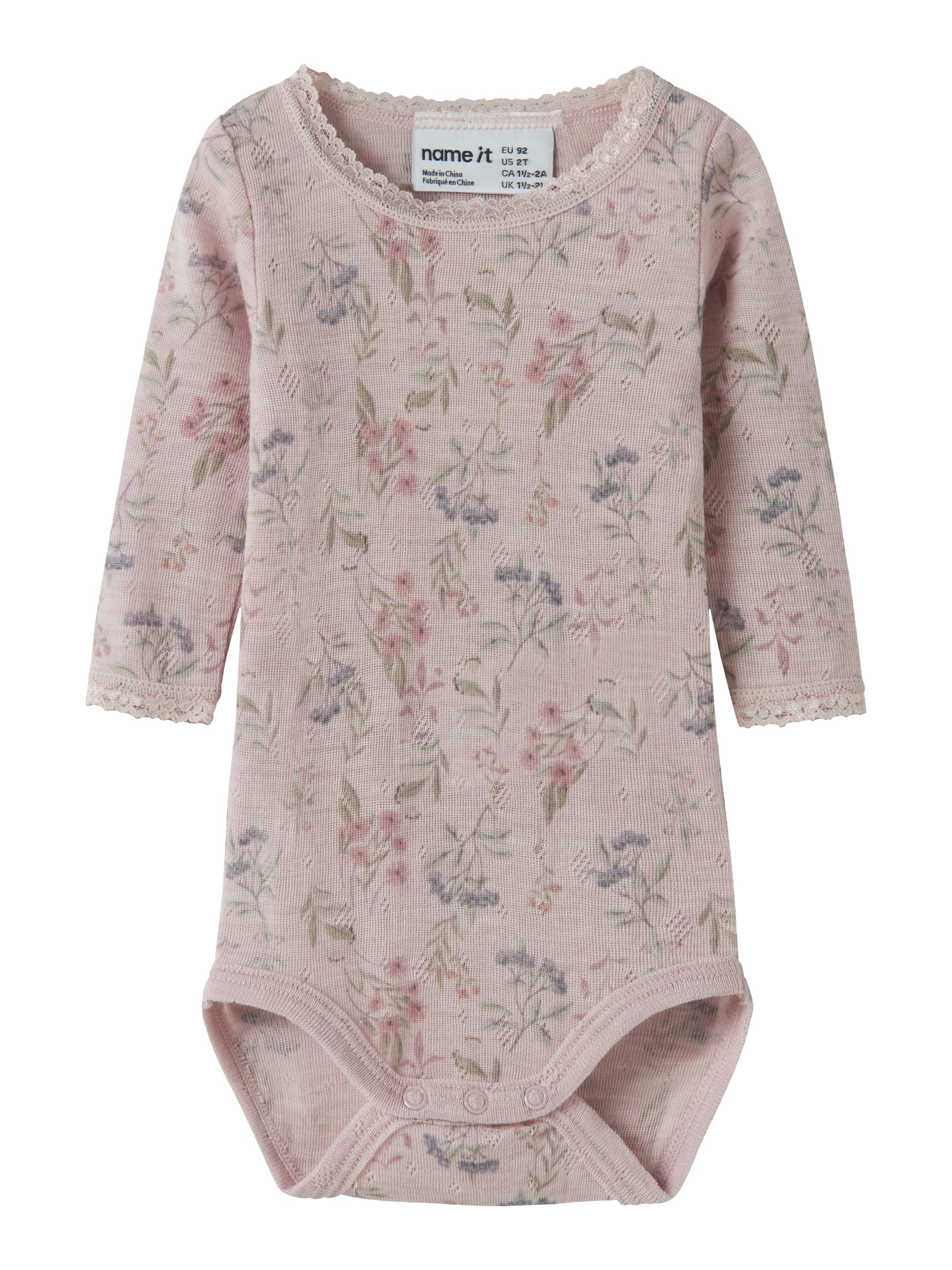 Name It Langarmbody »NBFWANG WOOL NEEDLE LS BODY NOOS« Wolle