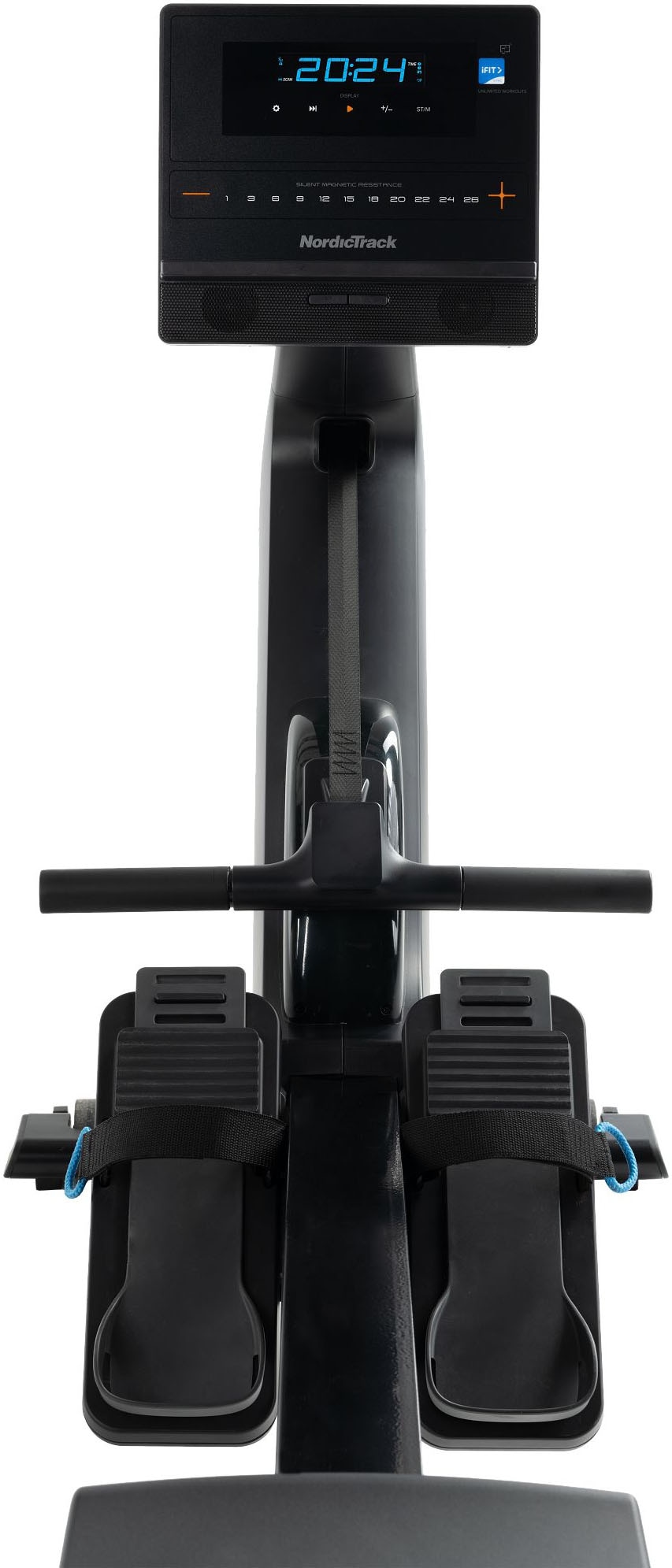 NordicTrack Rudergerät »NordicTrack RW300«, (Rower mit 5'' Display und Tabletfach), Rudermaschine, 26 Widerstandsstufen, Magnetbremssystem