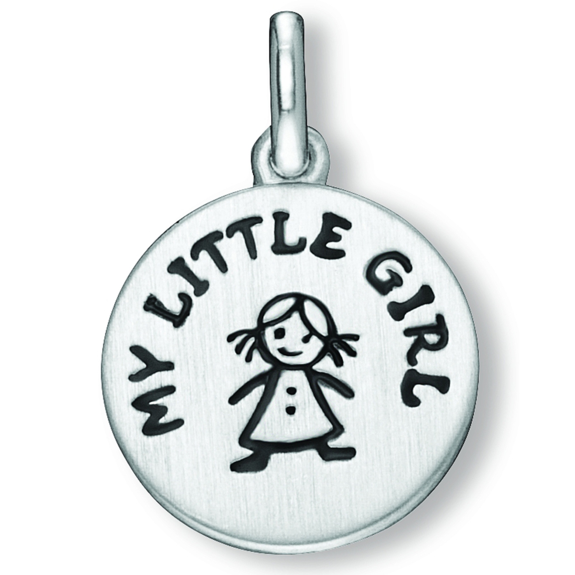 Kettenanhänger ONE ELEMENT "My Little Girl Anhänger aus 925 Silber Ø 12,5 mm", silber, Schmuckanhänger, Mädchen, Silber 925 (Sterlingsilber), Kettenanhänger, Ihr persönliches Symbol – liebevoll gearbeitet für jeden Tag