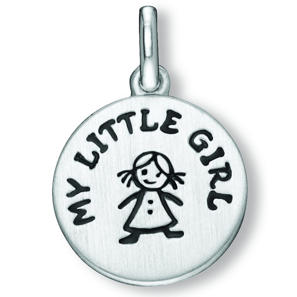 ONE ELEMENT Kette mit Anhänger »My Little Girl Anhänger aus 925 Silber Ø 12 5 mm« Schmuckset Set mit verstellbarer Halskette