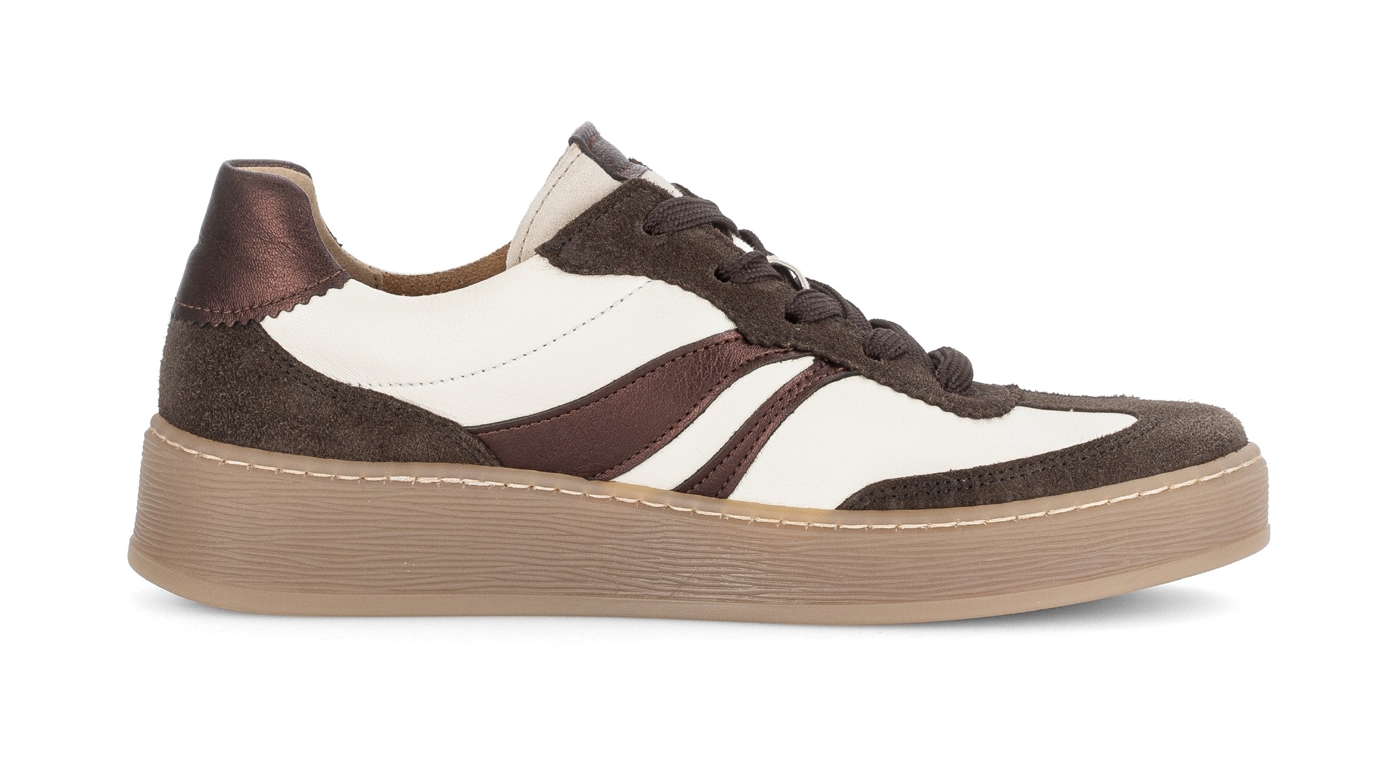 Gabor Plateausneaker »FLORENZ«, Freizeitschuh, Halbschuh, Schnürschuh in Bequemweite G (= weit)