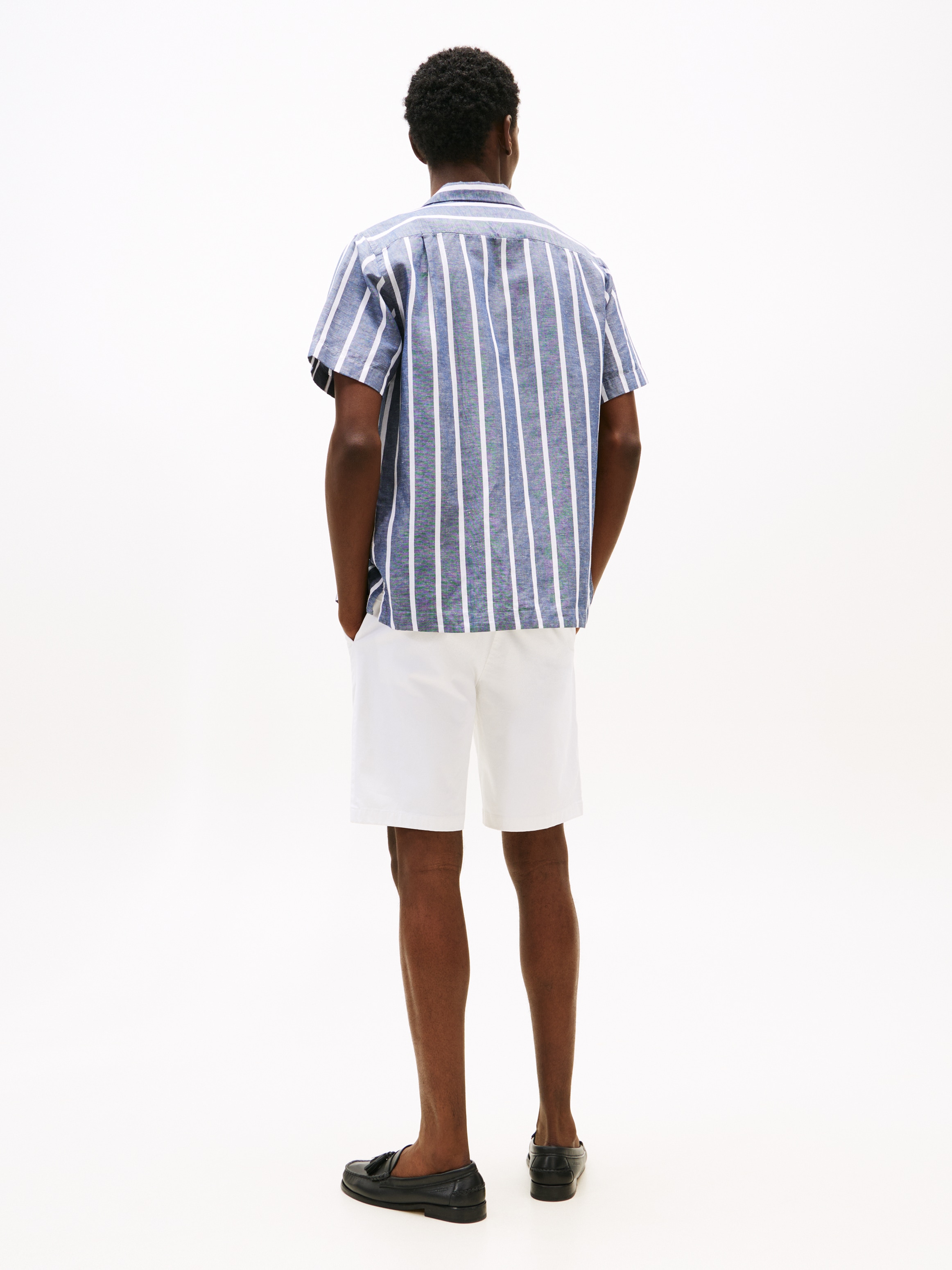 Tommy Hilfiger Kurzarmhemd »LINEN BLEND STRIPED SS RF SHIRT«
