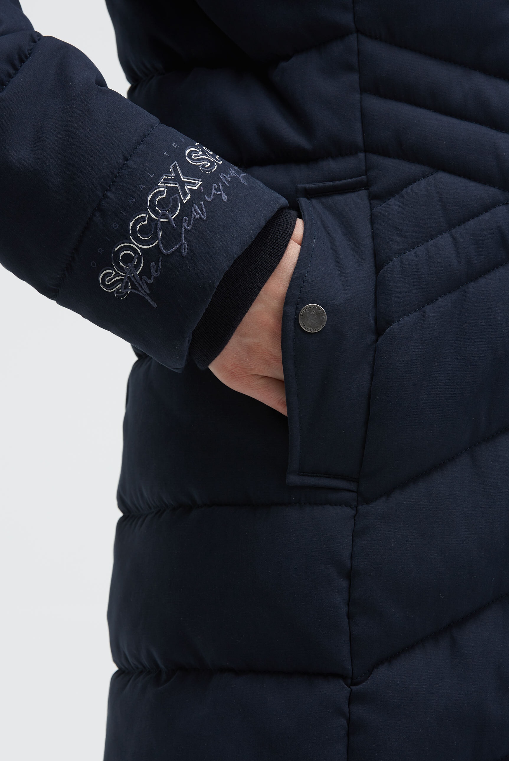 SOCCX Parka mit Kapuze mit Windbreaker-Bündchen