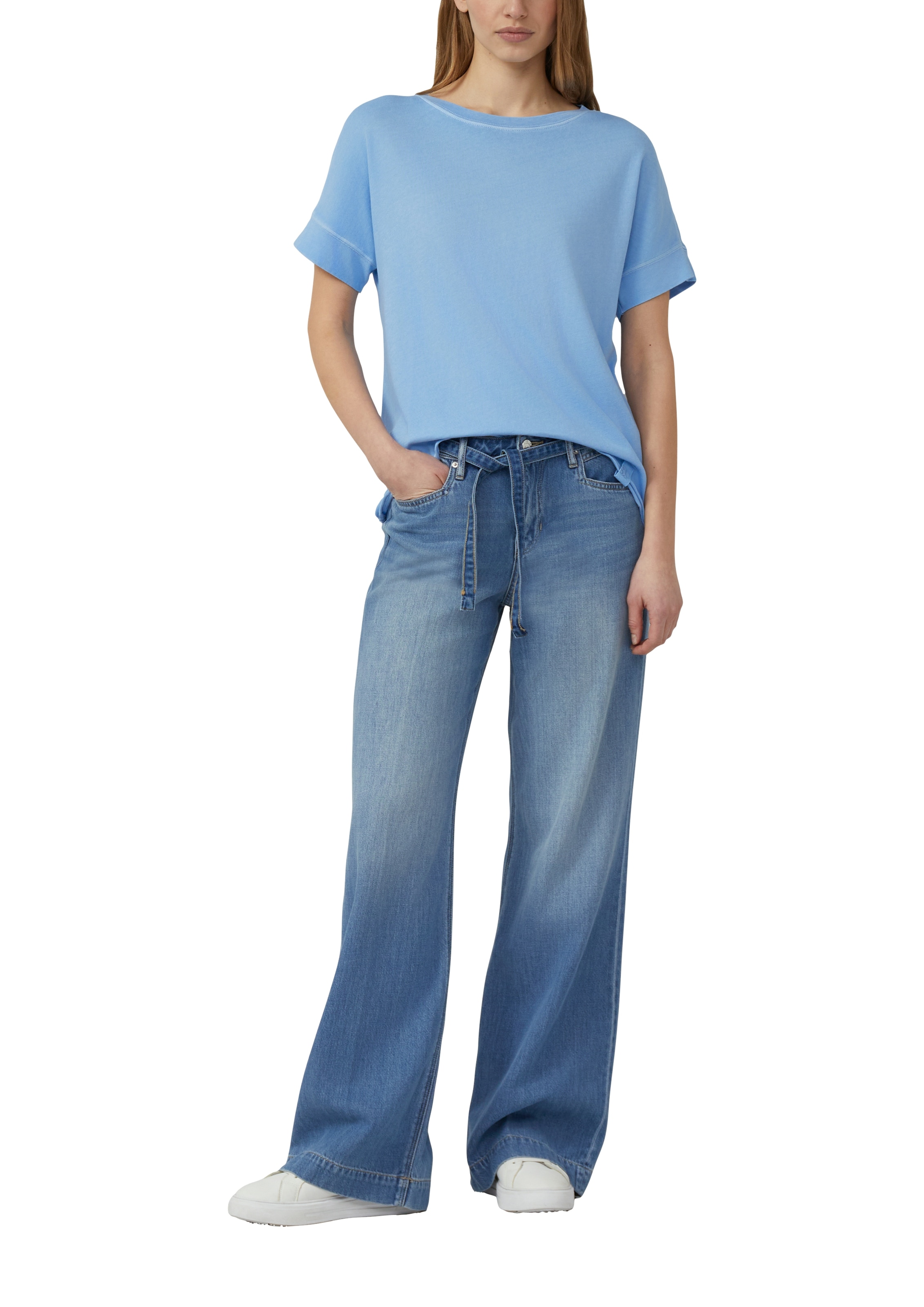 s.Oliver T-Shirt mit offenem Saum