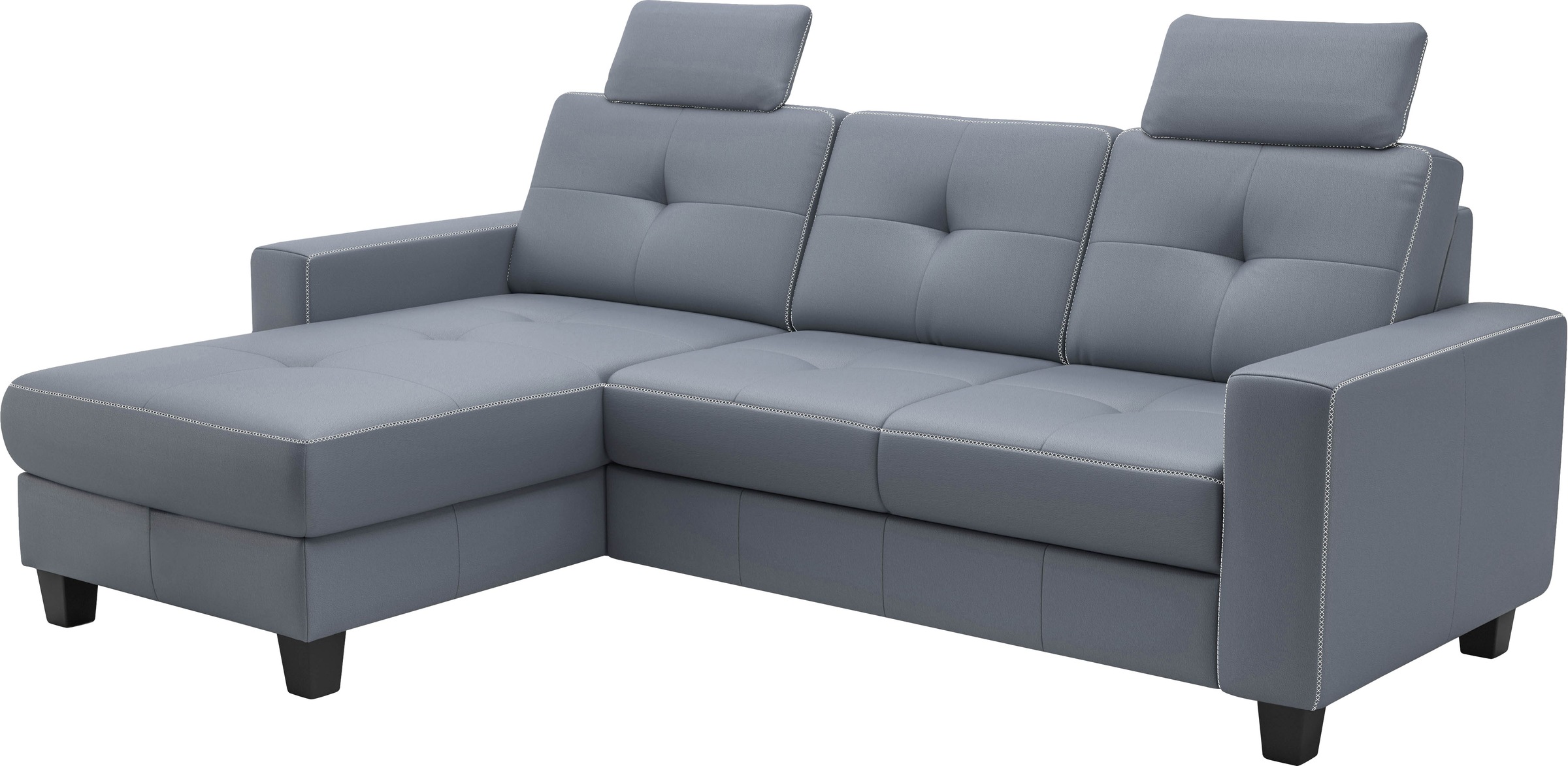 Places of Style Ecksofa »Varese«, wahlweise mit Bettfunktion und Bettkasten