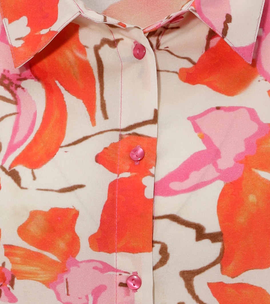 Aniston CASUAL Hemdbluse, mir großflächigem, grafischen Blumendruck