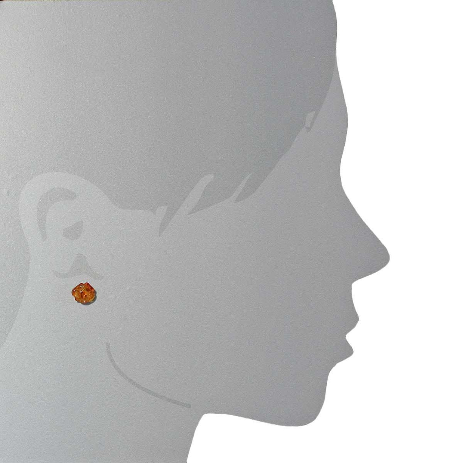 OSTSEE-SCHMUCK Paar Ohrstecker »Ostsee-Schmuck Ohrstecker Rose Ohrstecker Rose«, (2 tlg.)