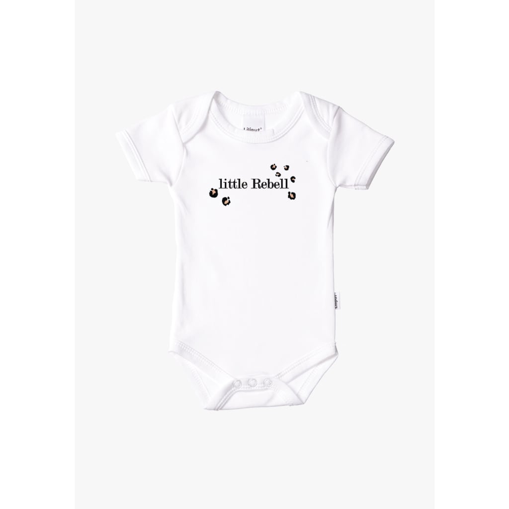 Kindermode Babykleidung Jungen Liliput Body, mit fröhlichem Print weiß